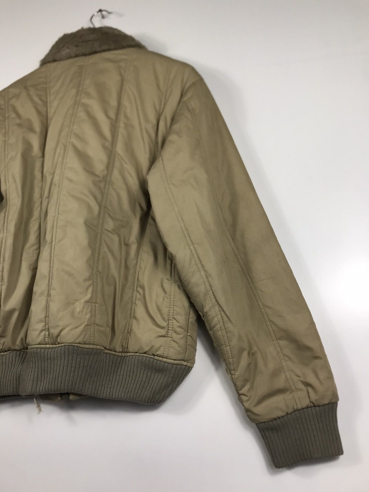 Japanese Brand ⚡️Vintage Fur Collar Bomber Jacket Size US L / EU 52-54 / 3 - 15 Thumbnail