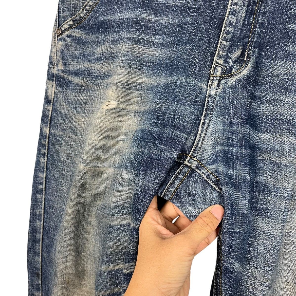 Armani Vintage Armani Jeans Distressed Denim Jeans Size US 34 / EU 50 - 13 Thumbnail