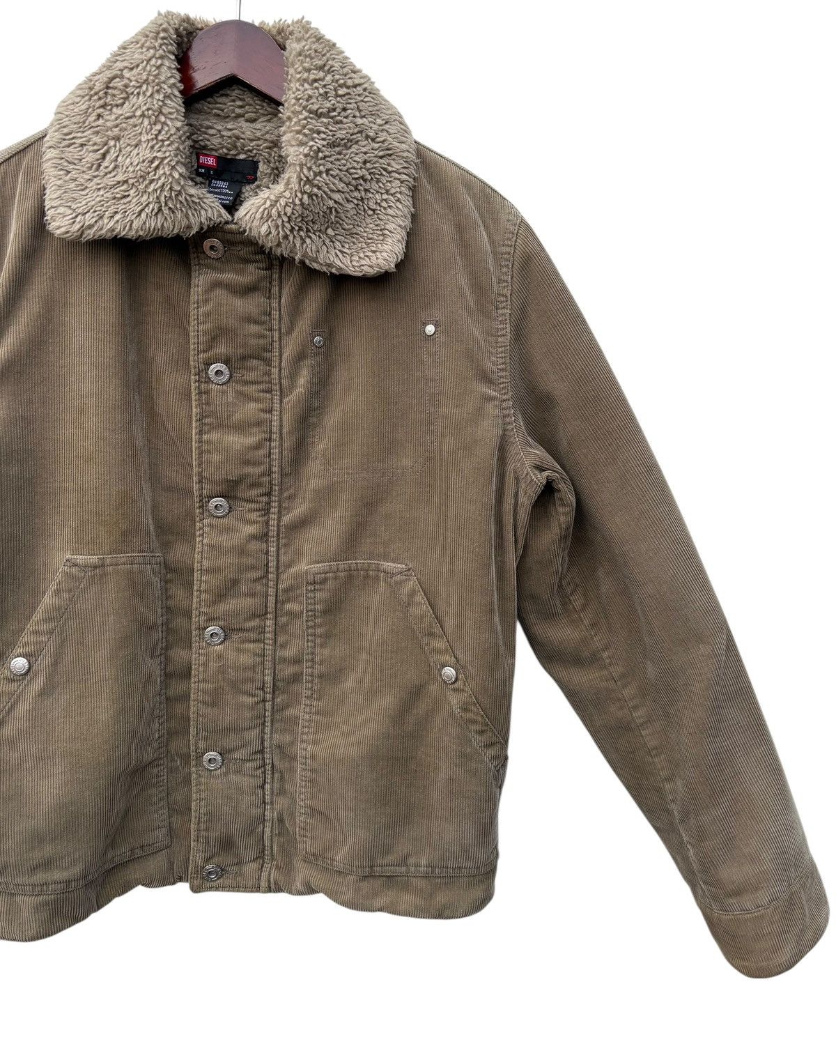 Diesel Diesel Corduroy Sherpa Lining Bombers Jacket Size US S / EU 44-46 / 1 - 10 Thumbnail