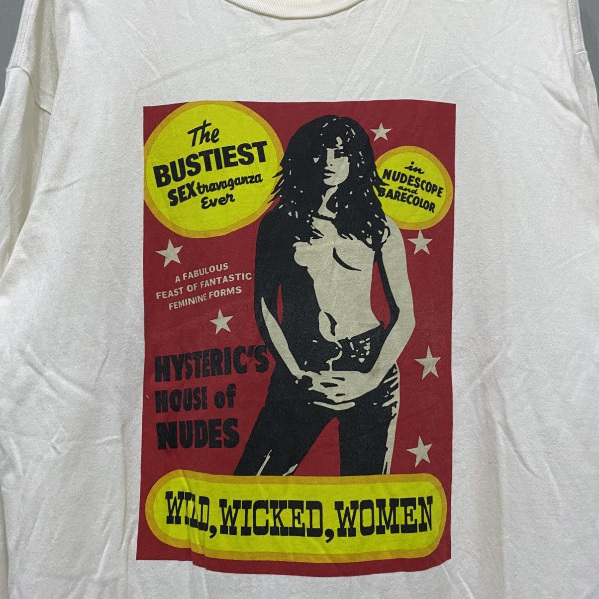 Hysteric Glamour Hysteric Glamour "The Bustiest" Nudescope L/S Tee White M Size US M / EU 48-50 / 2 - 4 Thumbnail