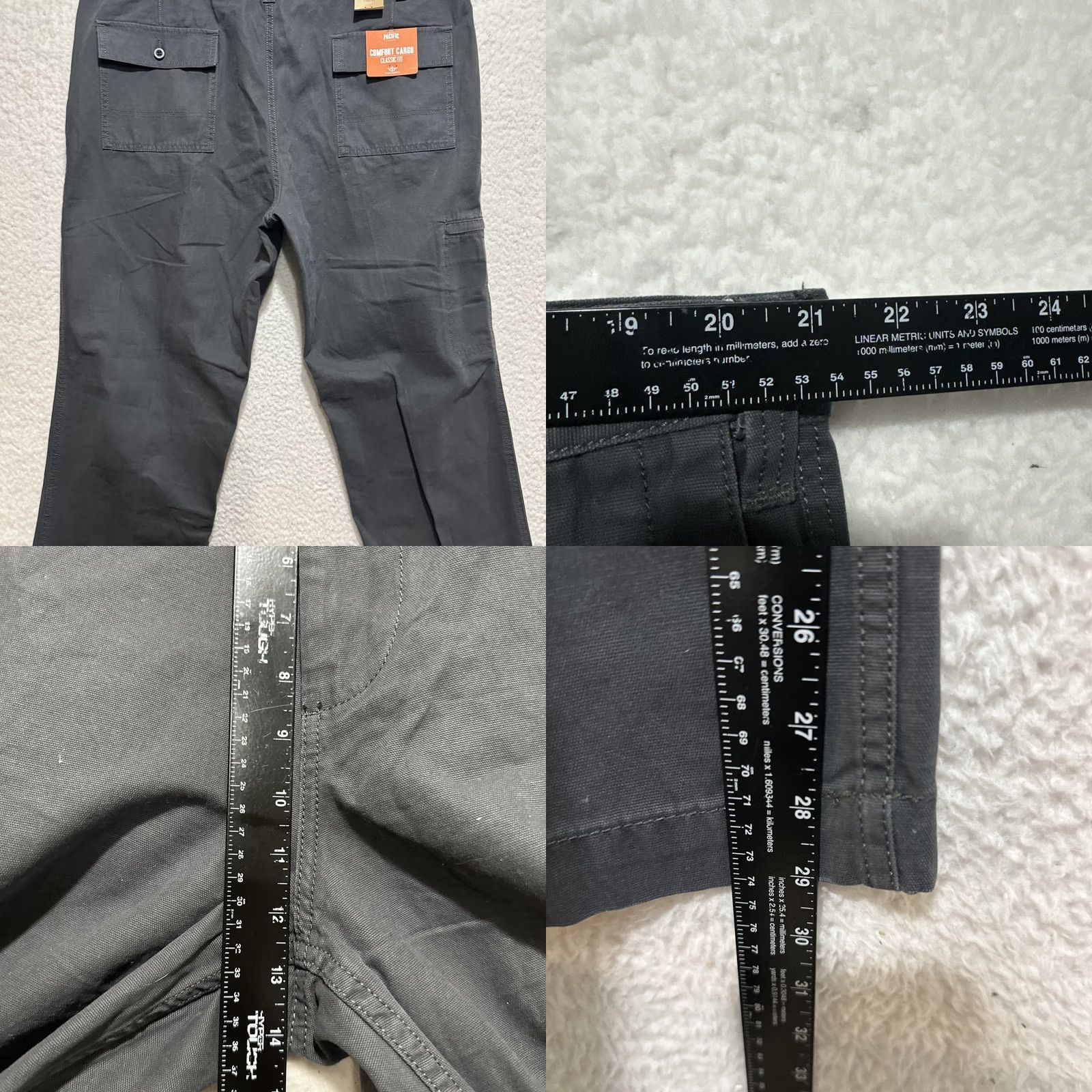 Dockers DOCKERS Pacific Classic Fit Comfort Cargo Pants Men Sz 42 Dark Gray Canvas NWT Size US 42 / EU 58 - 8 Thumbnail
