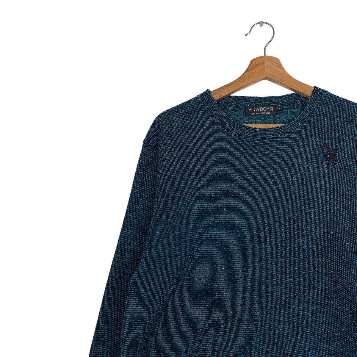 Japanese Brand Vintage PLAYBOY Embroidery Bunny Logo Sweatshirt #1681-C75 Size US L / EU 52-54 / 3 - 5 Thumbnail