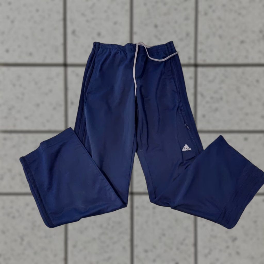 Adidas adidas Pants Mens M Medium Navy Blue Athletic Sweatpants Gym Workout Activewear blue M Mens Size US 31 - 1 Thumbnail