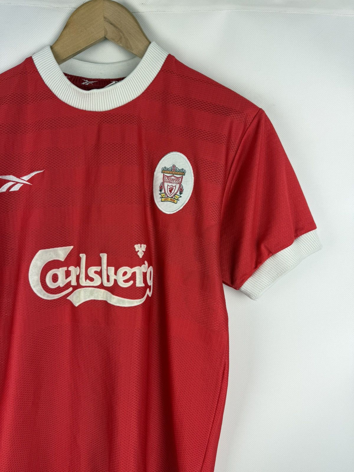 Reebok Reebok FC Liverpool VTG 1998 / 2000 Home Soccer Jersey Shirt Size US S / EU 44-46 / 1 - 3 Thumbnail