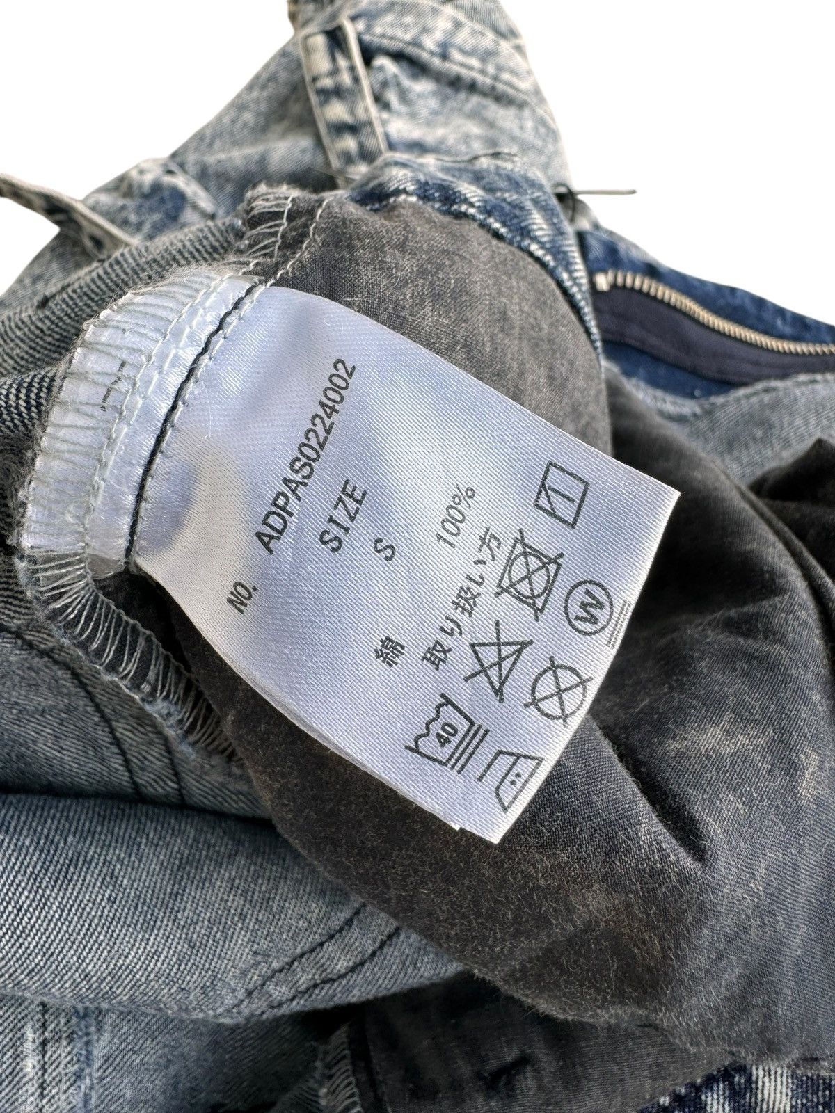 JNCO × Japanese Brand Streetwear Adrer Asid Wash baggy Multiple Pocket Jeans Size US 29 - 13 Thumbnail