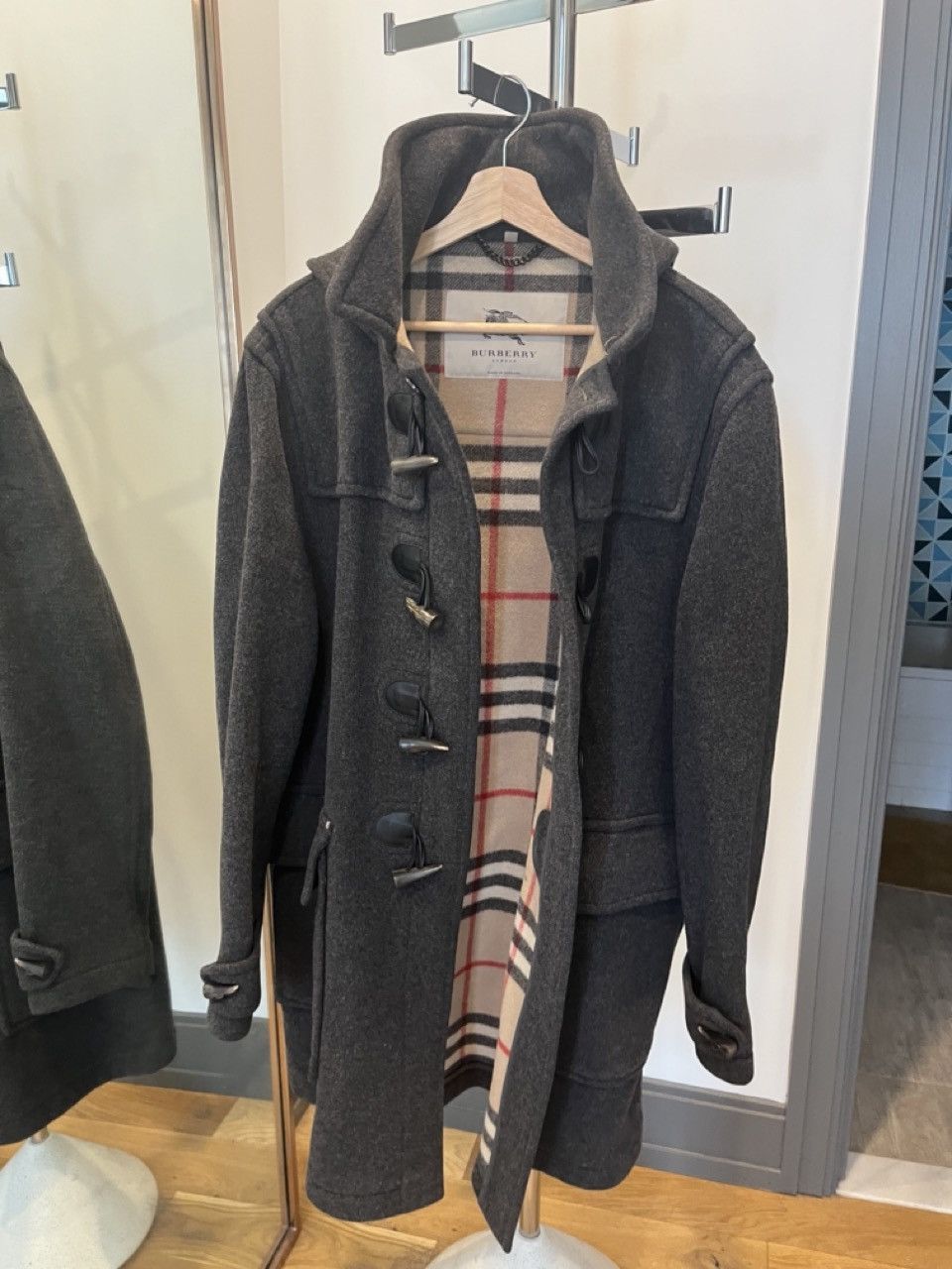 Burberry Burberry Wool Duffle Coat Size US XL / EU 56 / 4 - 1 Thumbnail