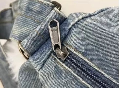 Japanese Brand Washed Denim Hobos Shoulder Bag Size ONE SIZE - 7 Thumbnail