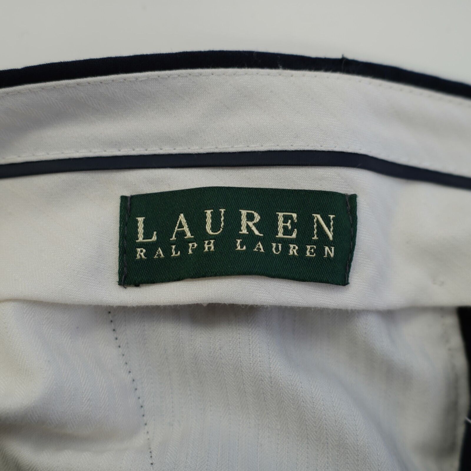 Lauren Ralph Lauren Lauren Ralph Lauren Wool Blue Pleated Cuffed Dress Pants 38/ Size 38L - 6 Thumbnail