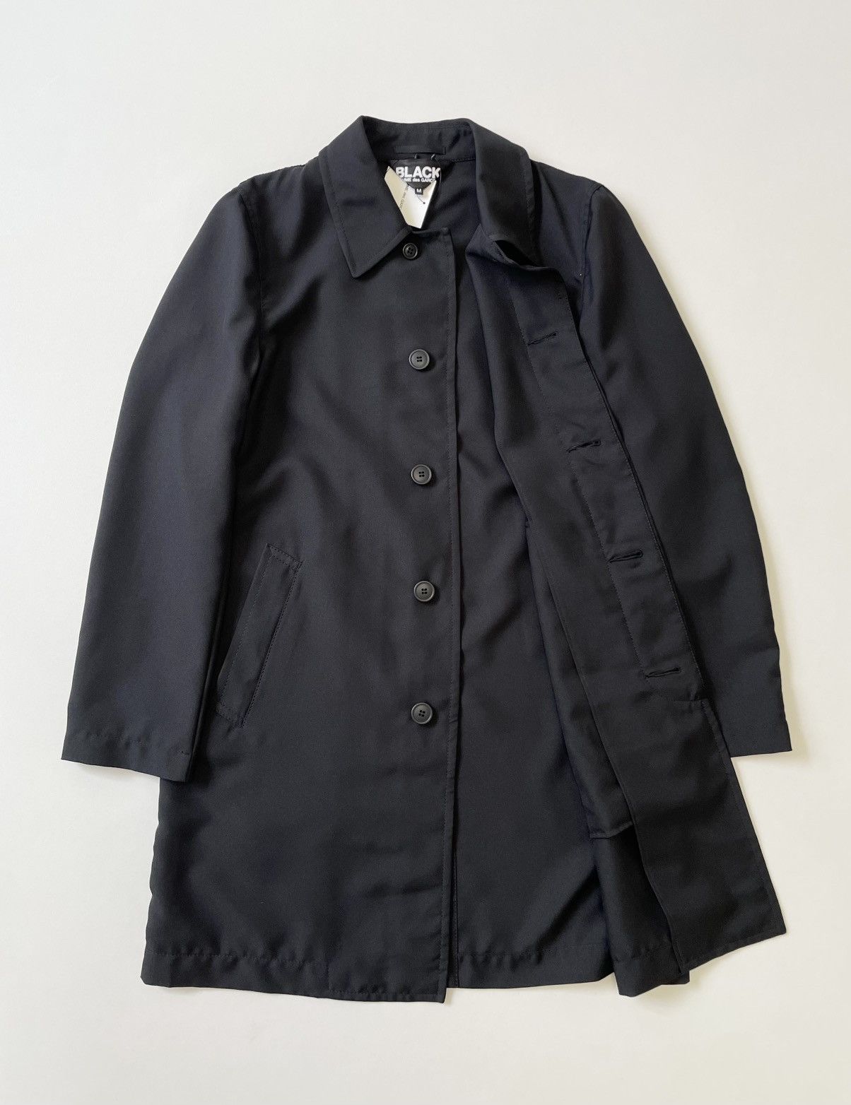 Comme des Garcons S/S 13 Black Nylon Mac Jacket Size US M / EU 48-50 / 2 - 7 Thumbnail