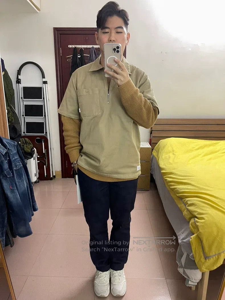 Wtaps Wtaps Kaki zipper T-shirt Size US M / EU 48-50 / 2 - 2 Thumbnail