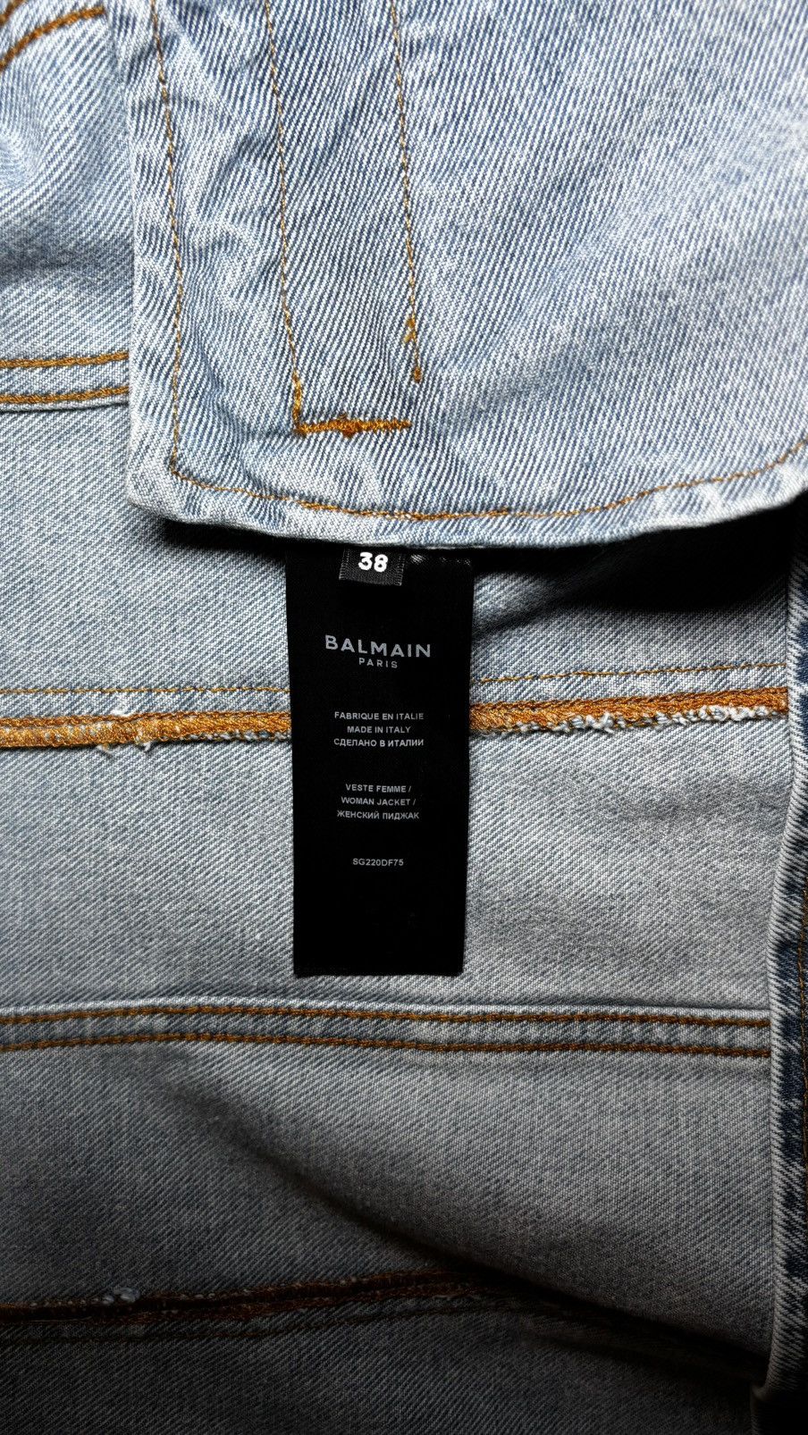 Balmain Balmain - denim blazer doublebreasted Size XS / US 0-2 / IT 36-38 - 13 Thumbnail
