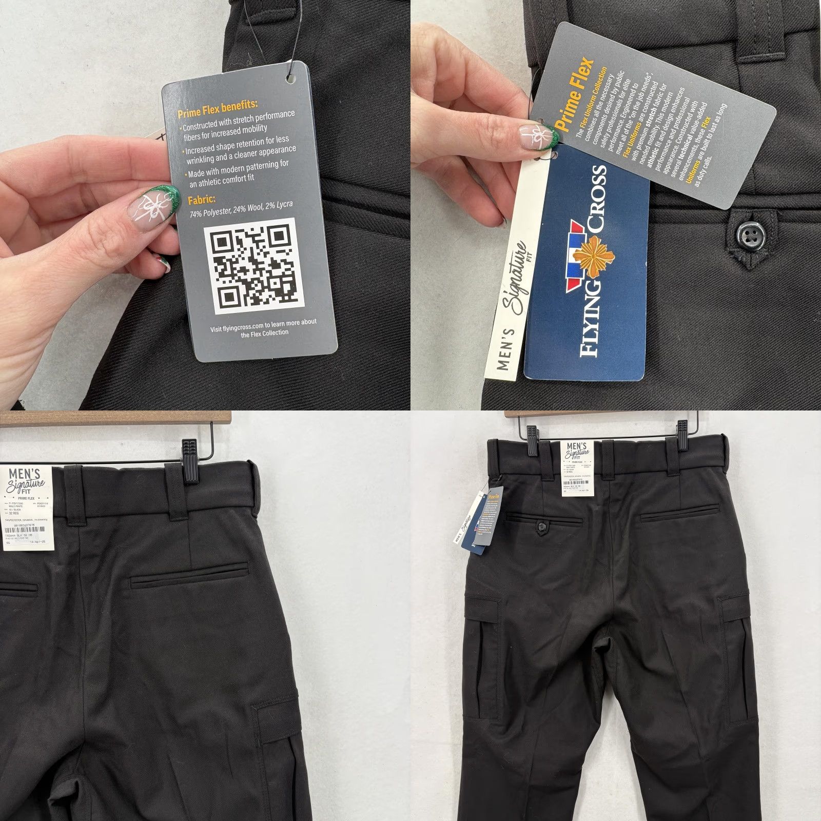 Vintage Flying Cross Pants Mens 32 Black Prime Flex Signature Cargo Tactical Workwear NWT Size US 32 / EU 48 - 9 Thumbnail