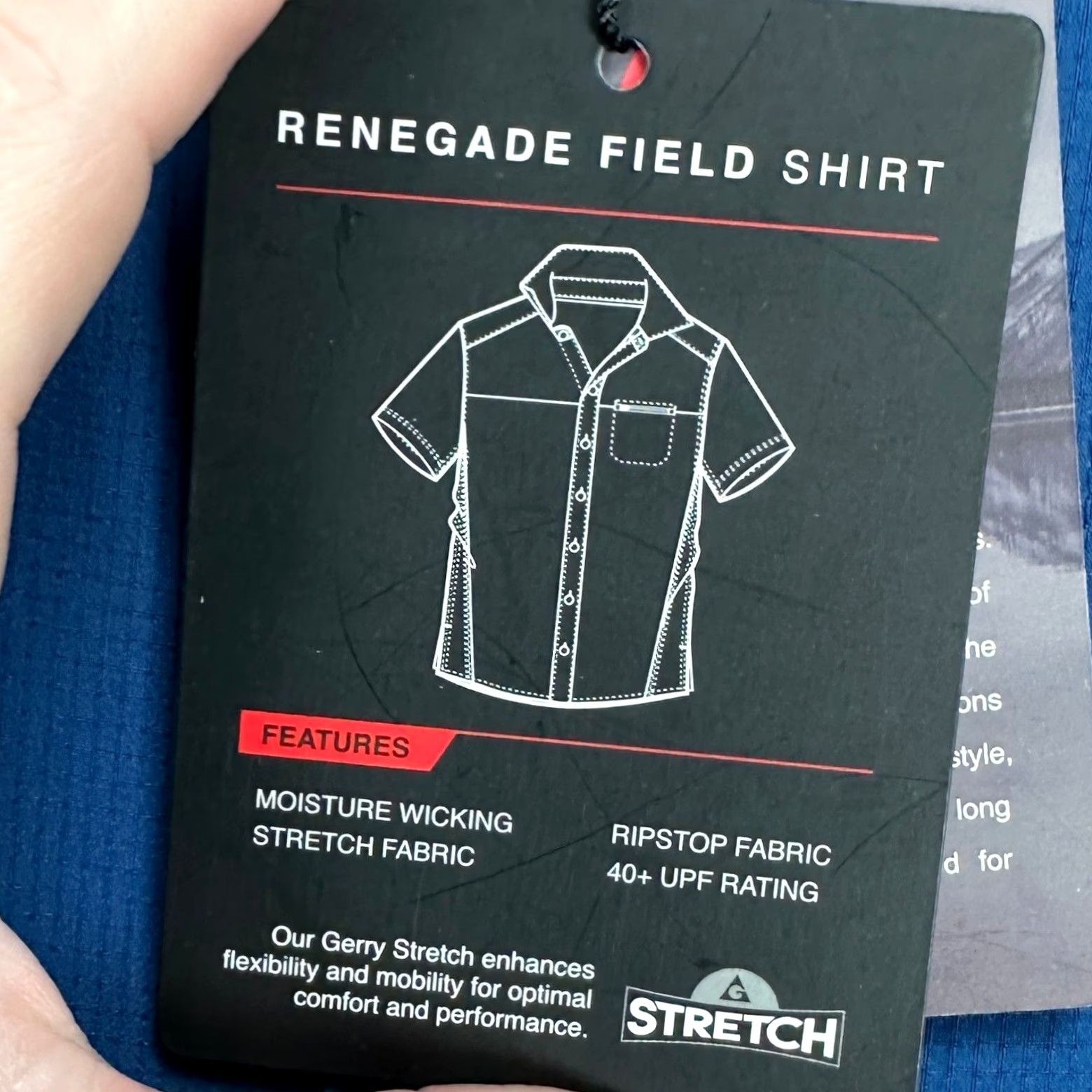 Vintage Gerry Mens Renegade Field Shirt Medium Blue Button Up Outdoor Hiking Stretch NEW Size US M / EU 48-50 / 2 - 2 Thumbnail