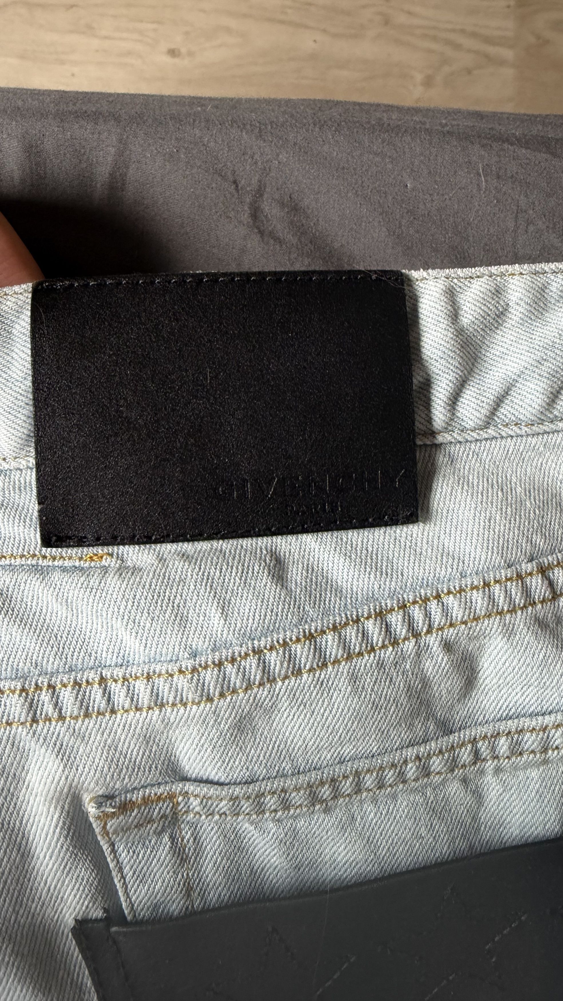 Riccardo Tisci Givenchy SS10 Star Patch Denim Jeans vintage 2010 y2k Size US 32 / EU 48 - 4 Thumbnail