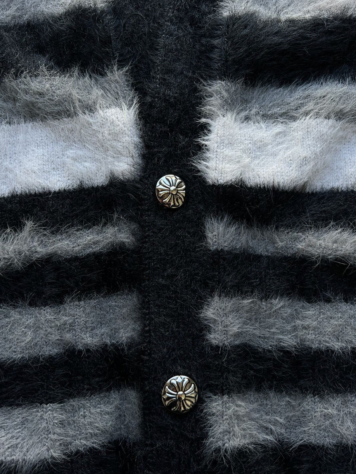 Dingyun Zhang × Marni striped mohair cardigan Size XL / US 12-14 / IT 48-50 - 2 Thumbnail