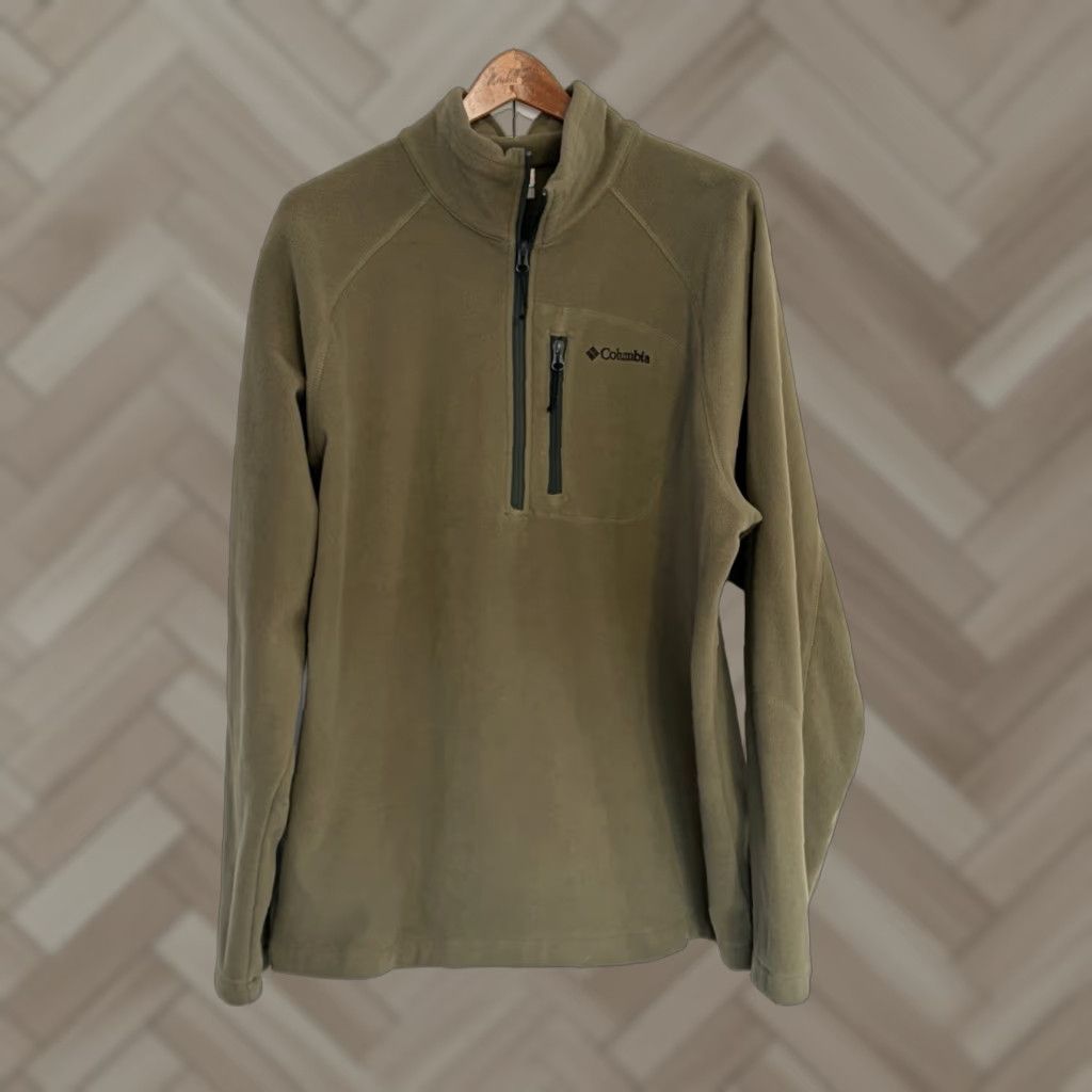 Vintage VINTAGE Columbia Fleece Pullover 1/4 Zip Mens XL Green Pullover USA Outdoor Size US XL / EU 56 / 4 - 1 Thumbnail