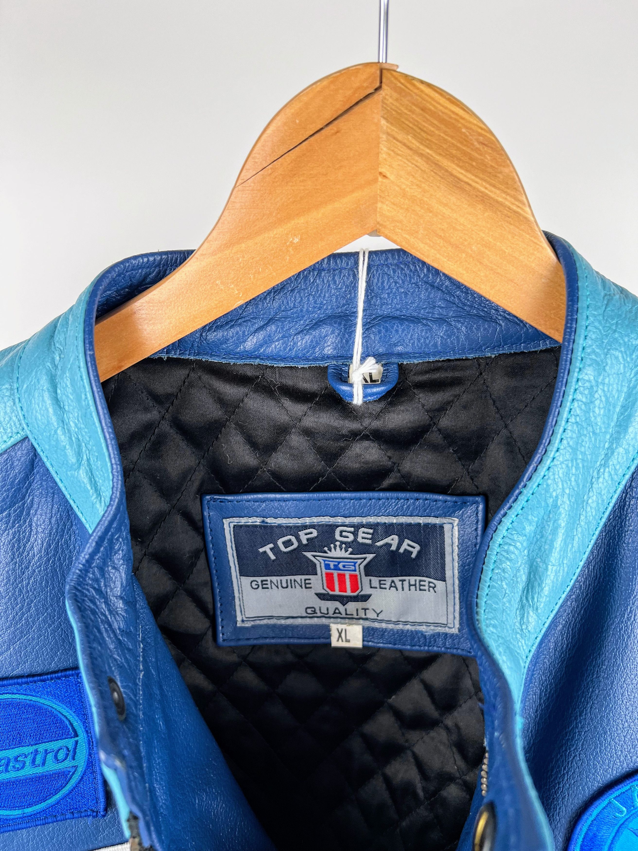 Genuine Leather 🔥 Jaguar RARE RACING LEATHER JACKET VINTAGE STREETWEAR Size US L / EU 52-54 / 3 - 4 Thumbnail