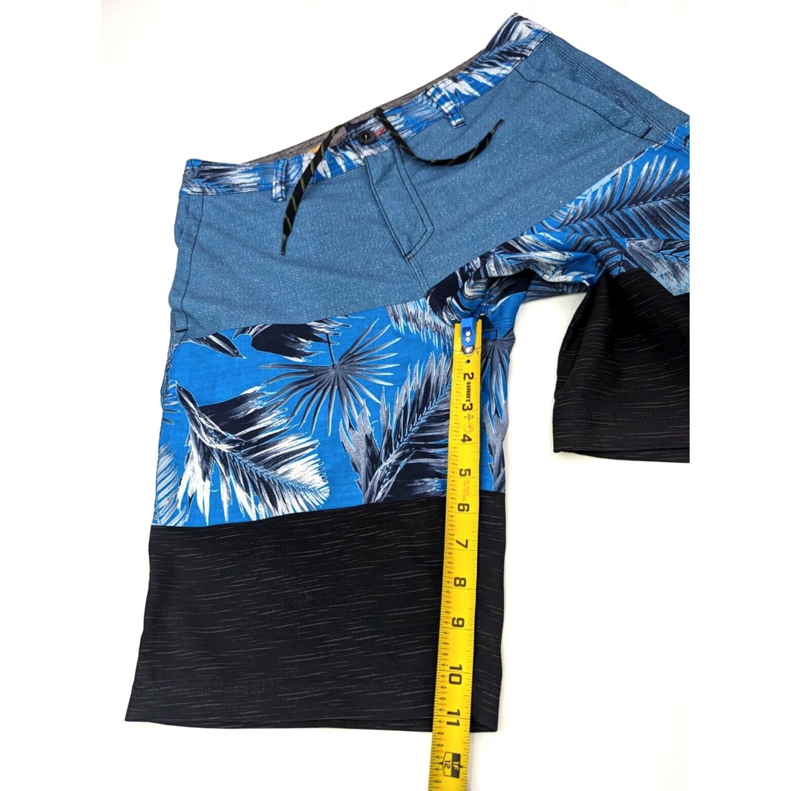 O'Neill O'Neill Board Shorts Men 30 Floral Hawaiian Swim Trunks 10" Inseam Blue Poly Blend Blended Fabric Surf Hawaii Men Size US 30 / EU 46 - 3 Thumbnail