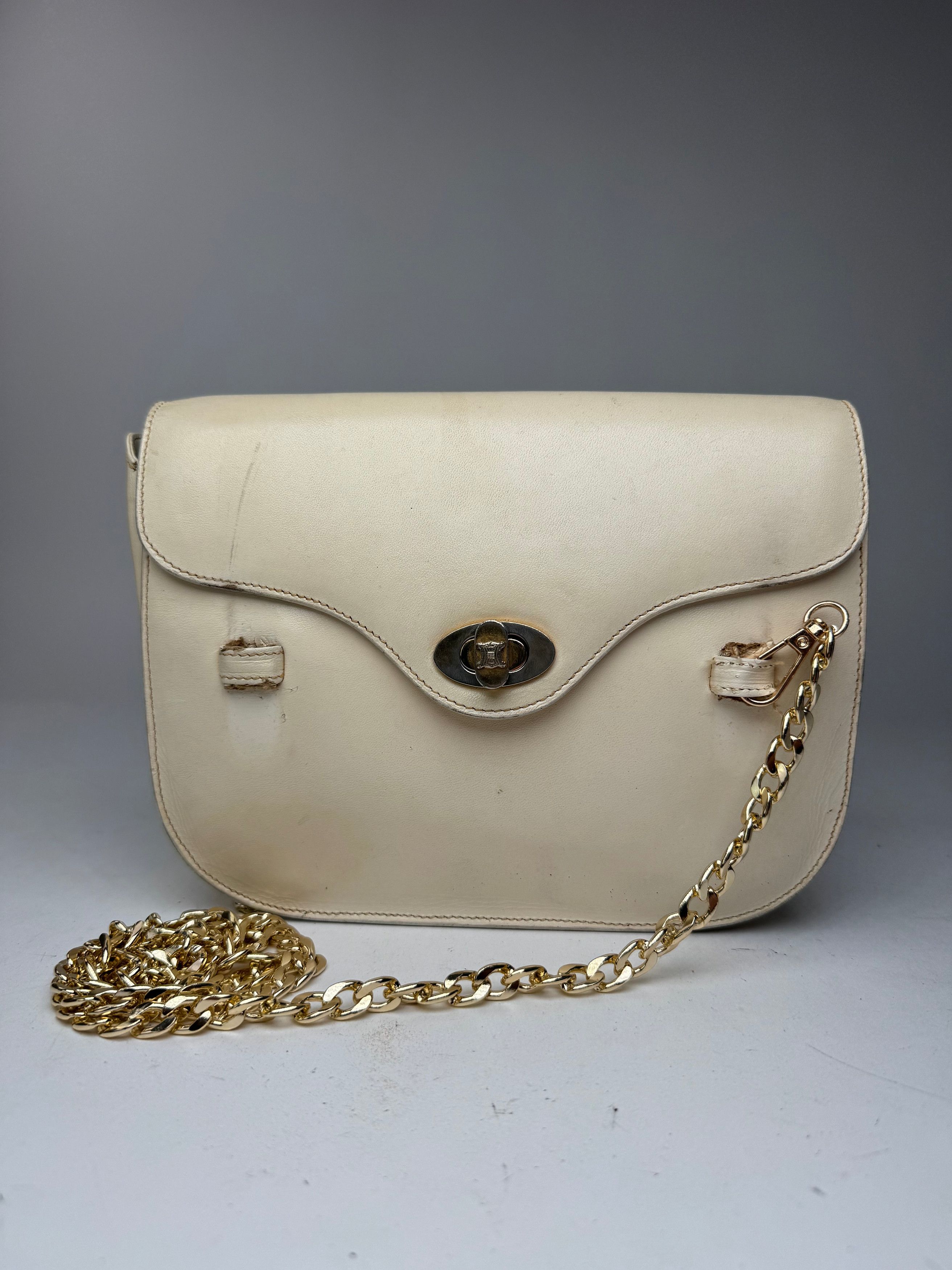 Celine Vintage Paris Leather bag beige Size ONE SIZE - 1 Thumbnail