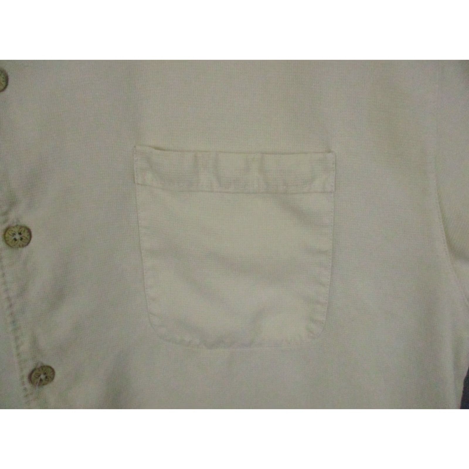 Tommy Bahama Tommy Bahama Silk Shirt XL Men's Button-Up Yellow Floral Pattern Logo Pockets Size US XL / EU 56 / 4 - 2 Thumbnail