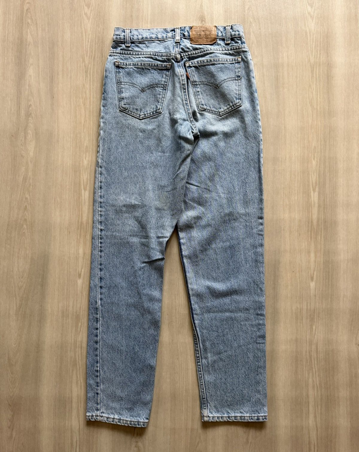 Levi's Vtg 90s Levis 550 Student Fit Orange Tab Made In USA 29x32 Size US 28 / EU 44 - 3 Thumbnail