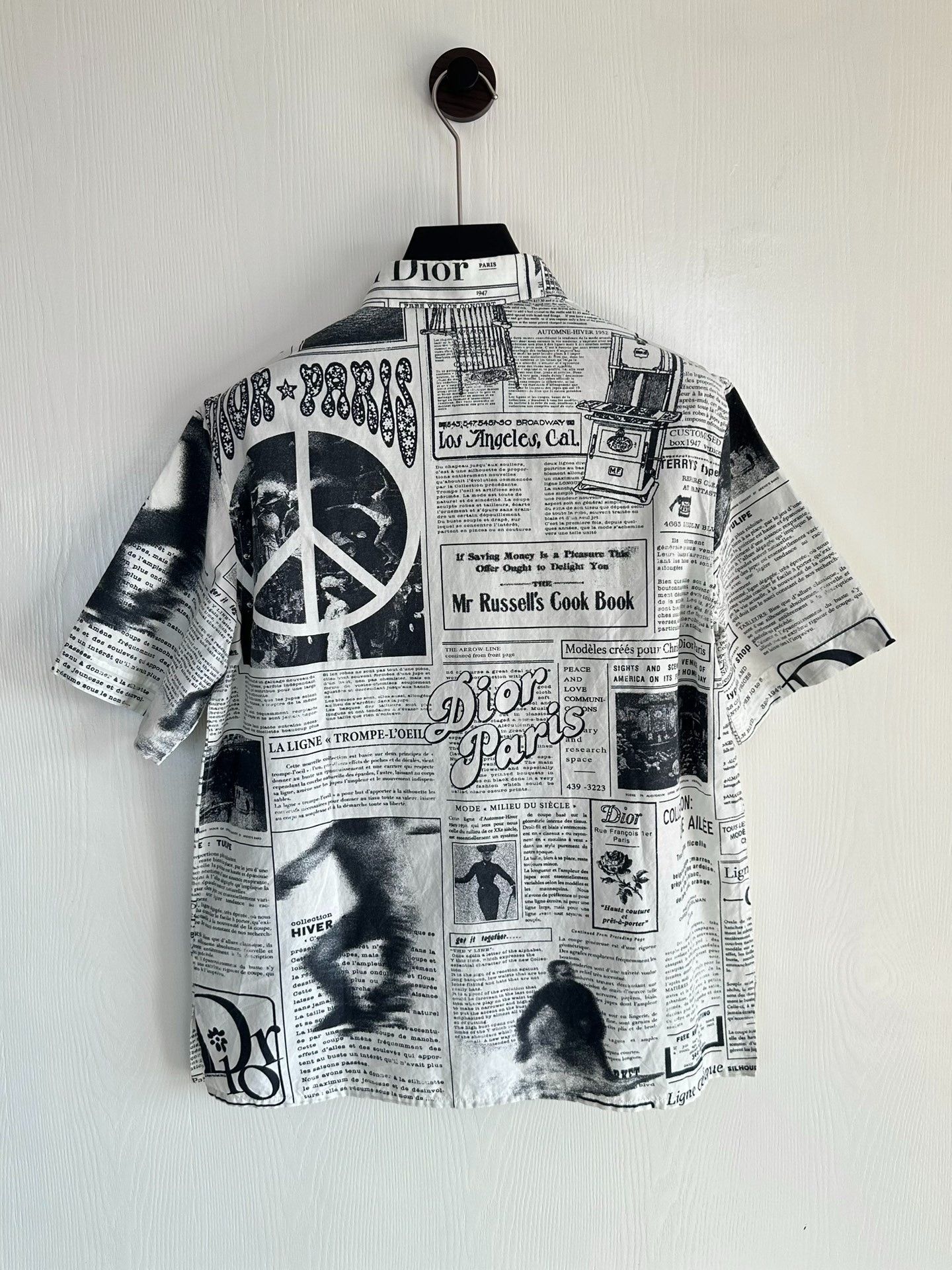 Dior Dior Deconstructed spaper Anti-War Logo Shirt Size US M / EU 48-50 / 2 - 2 Thumbnail