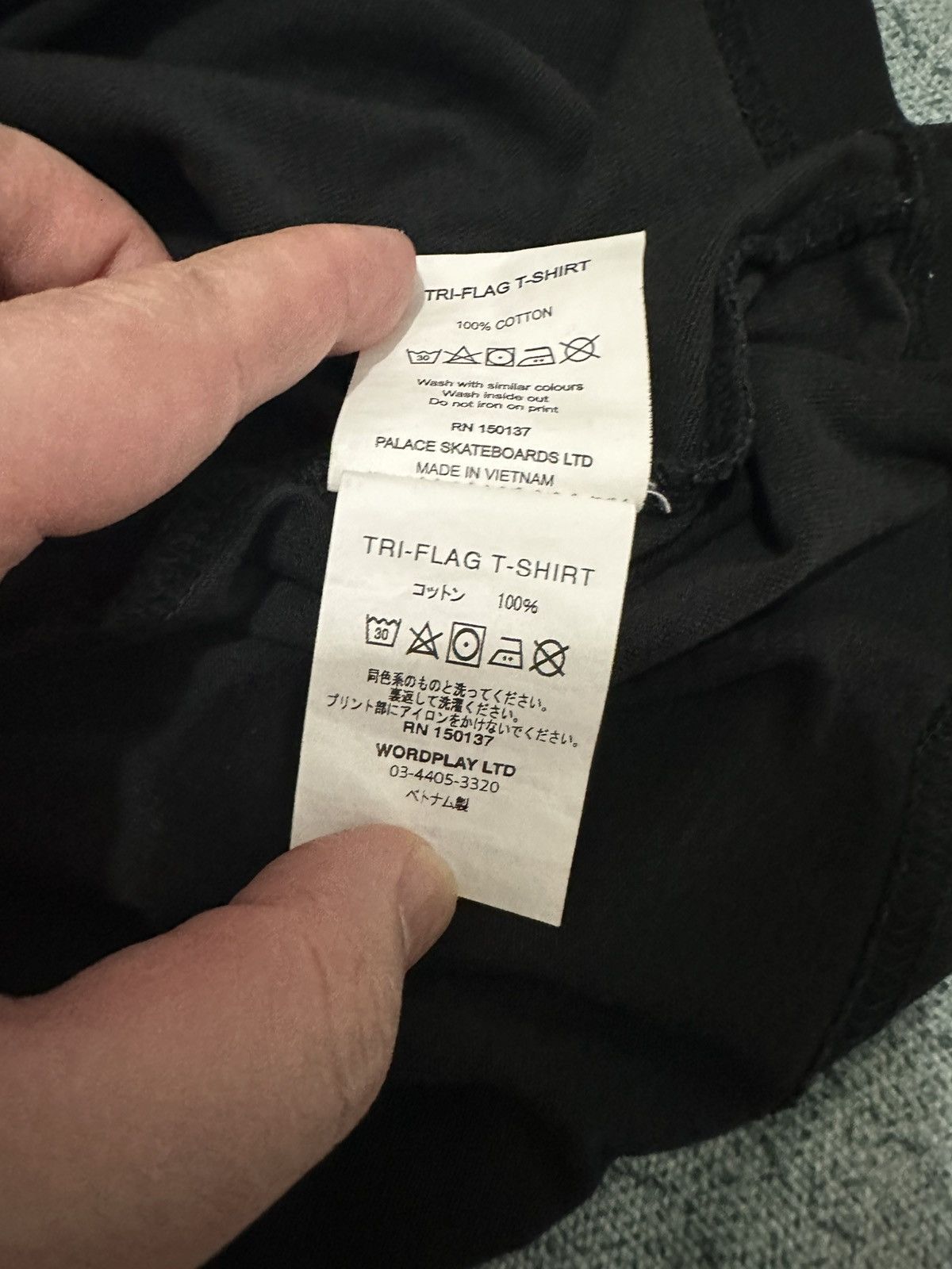 Palace Palace Tri-flag Tee Black Size US XL / EU 56 / 4 - 6 Thumbnail
