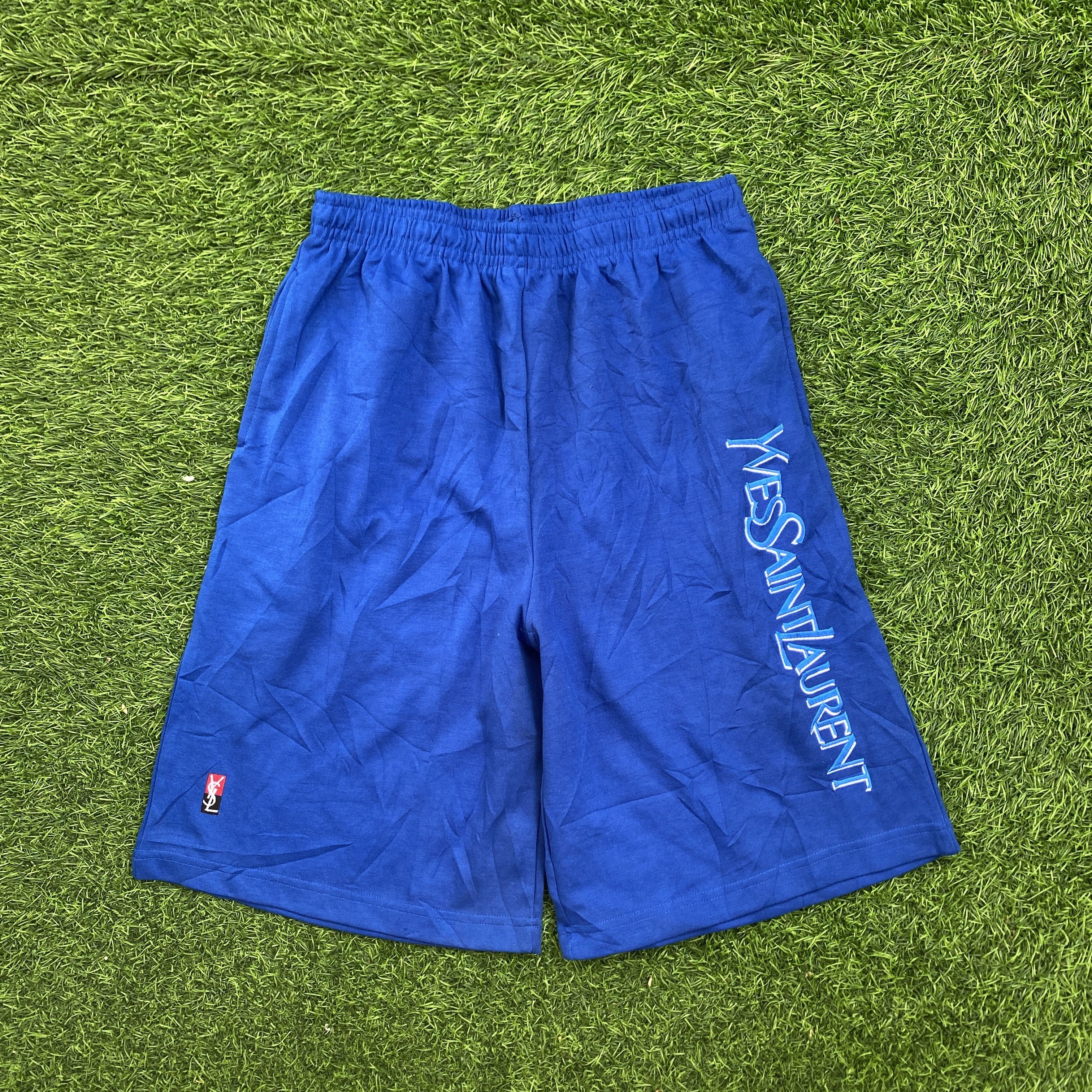 Vintage × Yves Saint Laurent Vintage Yves Saint Laurent Embordiery Logo Boardshort Size US 30 / EU 46 - 1 Thumbnail
