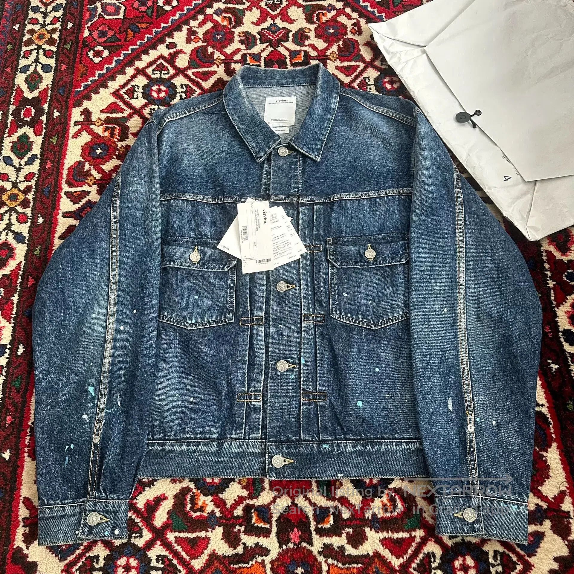 Visvim visvim 23aw denim jacket with paint splatter. Size US L / EU 52-54 / 3 - 2 Thumbnail