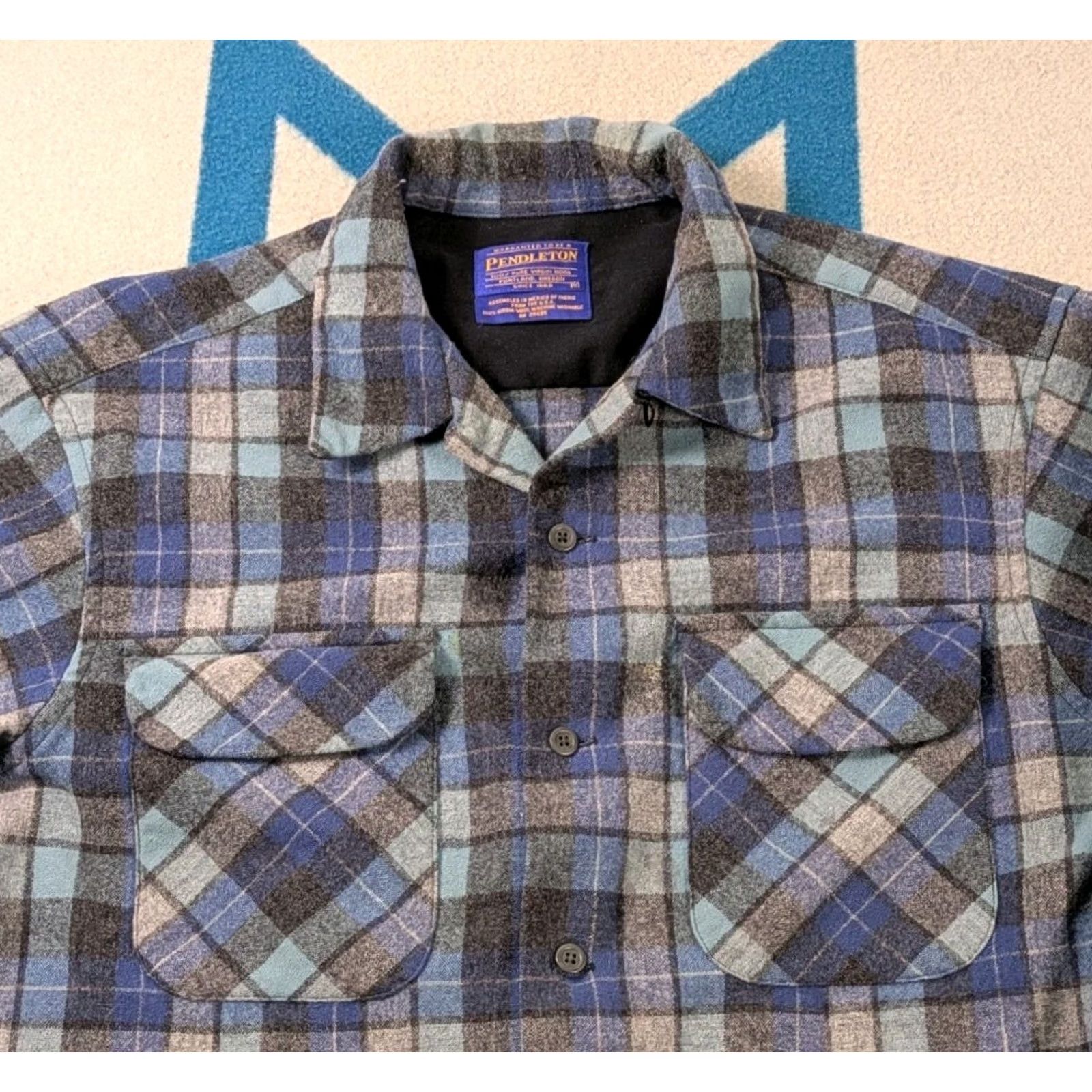 Pendleton Pendleton Beach Boys Wool Shirt Multicolor Medium Mens Button-Up Flap Pocket Limited Edition Size US M / EU 48-50 / 2 - 3 Thumbnail