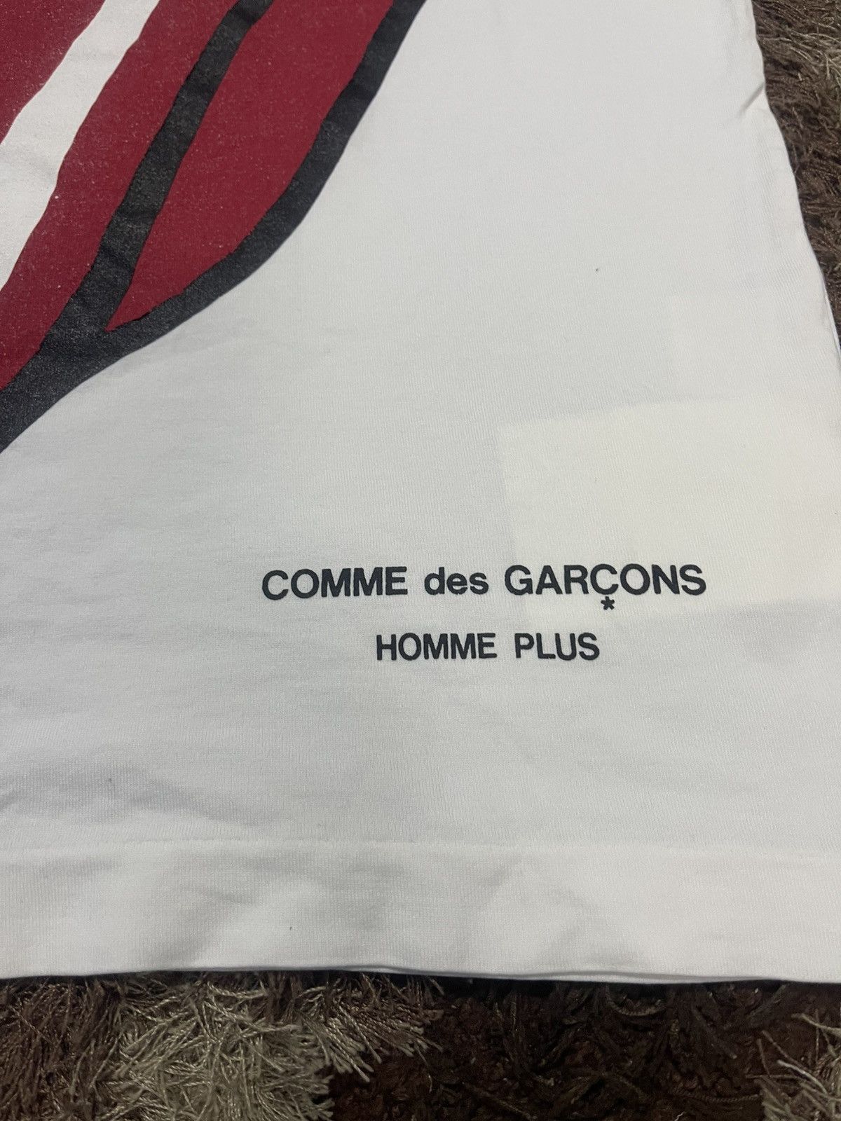 Comme des Garcons Homme Plus × The Rolling Stones 🔥HOT🇯🇵🔥COMME DES GARCONS X THE ROLLING STONES TEE VERY RARE Size US S / EU 44-46 / 1 - 11 Thumbnail