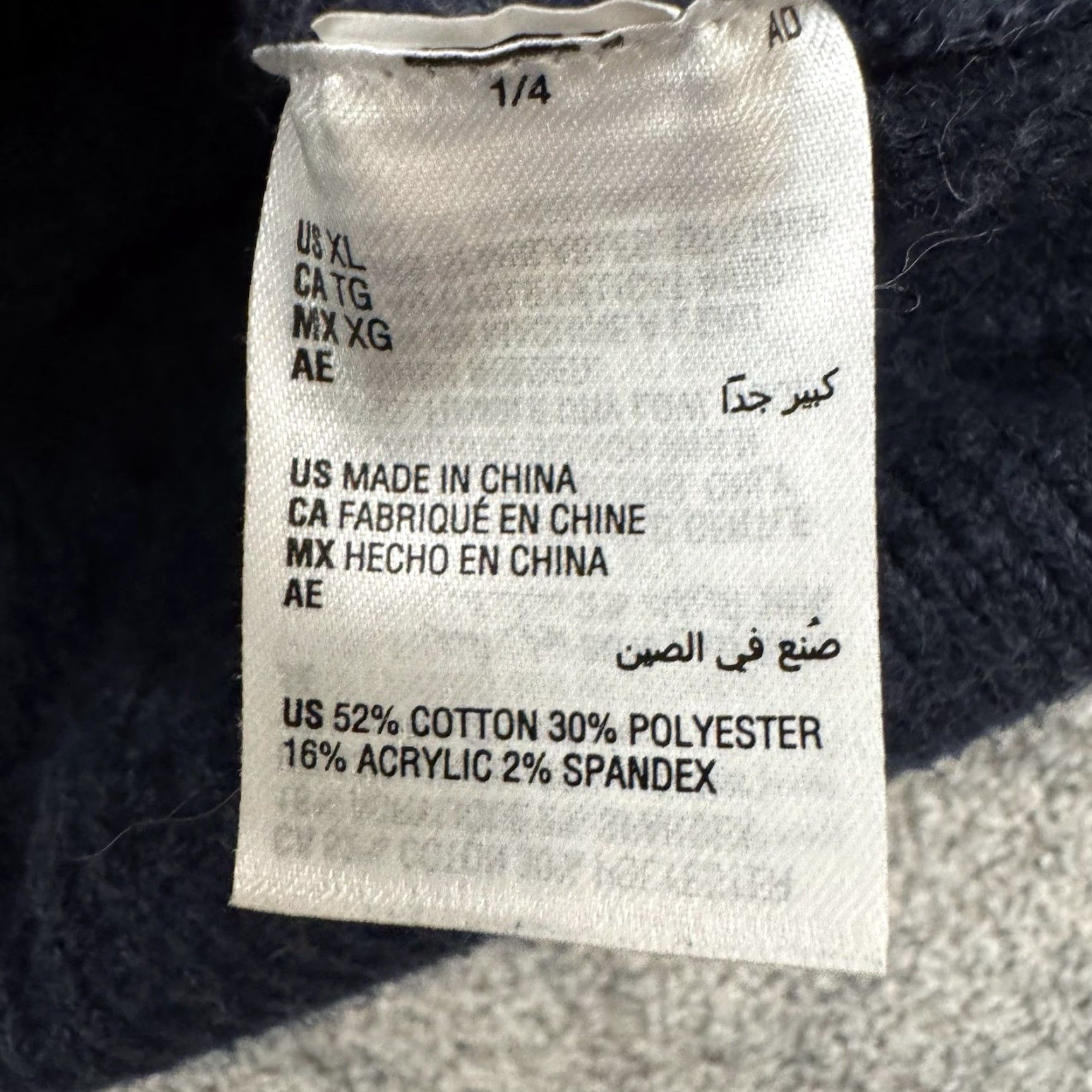Vintage On 34th Sweater Women's Crew Neck Cable-Knit XL Blue Pullover Preppy Dark Academia Retro Layered Cozy Chunky Grandpa Size XL / US 12-14 / IT 48-50 - 6 Thumbnail