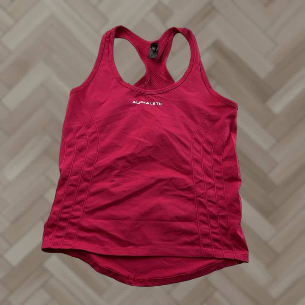 Vintage Alphalete Sleeveless Athletic Tank Top Women's L Hot Pink Tank Sleeveless Athletic Womens L Pink 90s? Size L / US 10 / IT 46 - 1 Thumbnail