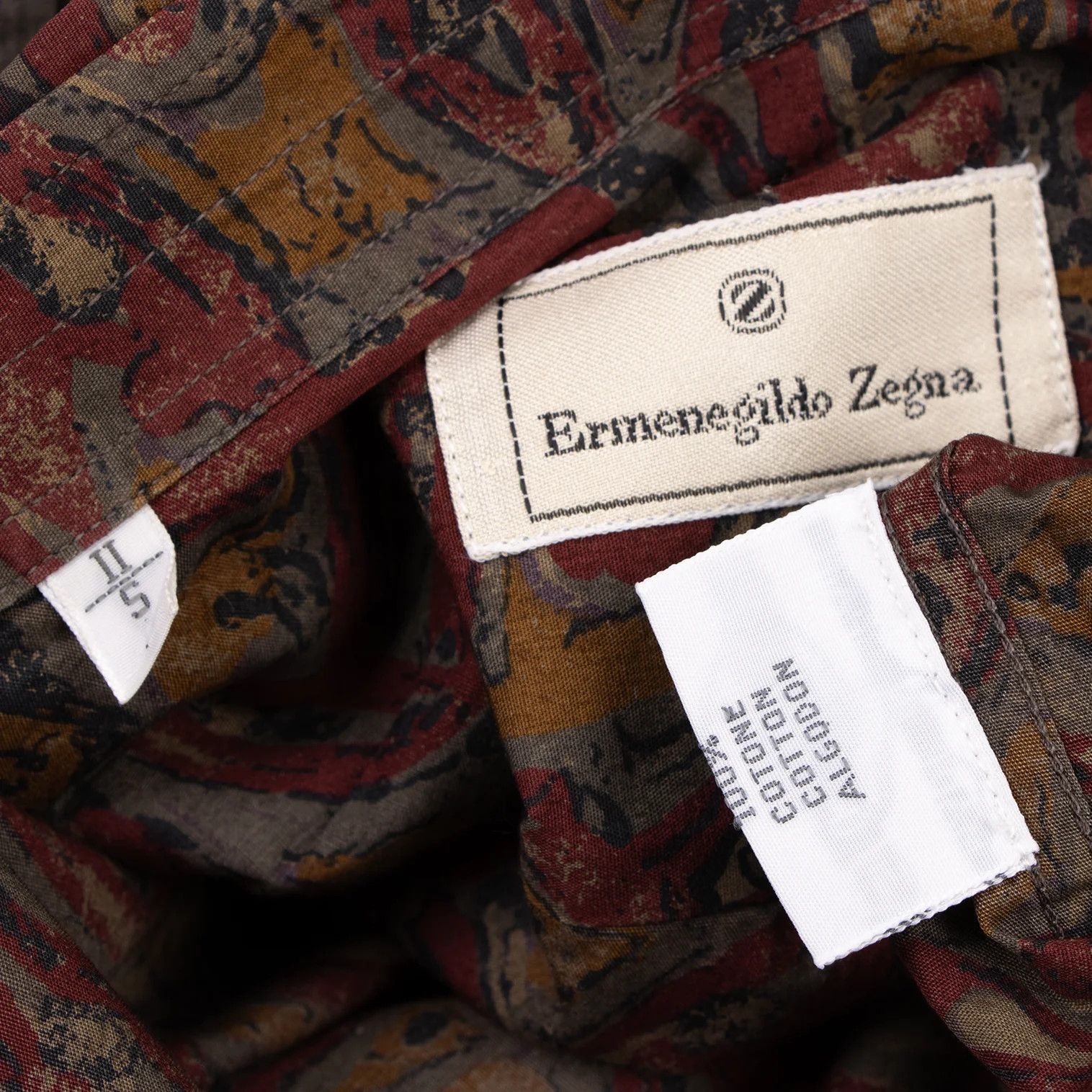 Dries Van Noten Cotton Graphic Print Shirt in Red, Gray, and Brown Size US M / EU 48-50 / 2 - 13 Thumbnail