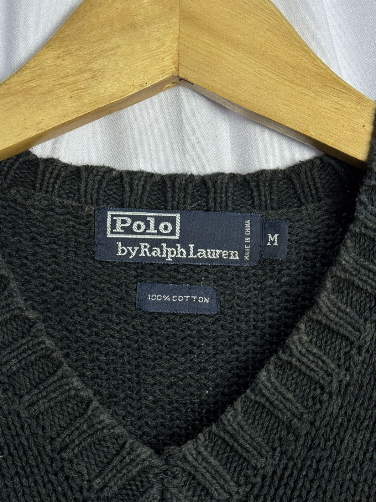 Polo Ralph Lauren Polo Ralph Lauren Vintage Knit Sweater Balck Washed Size US M / EU 48-50 / 2 - 4 Thumbnail