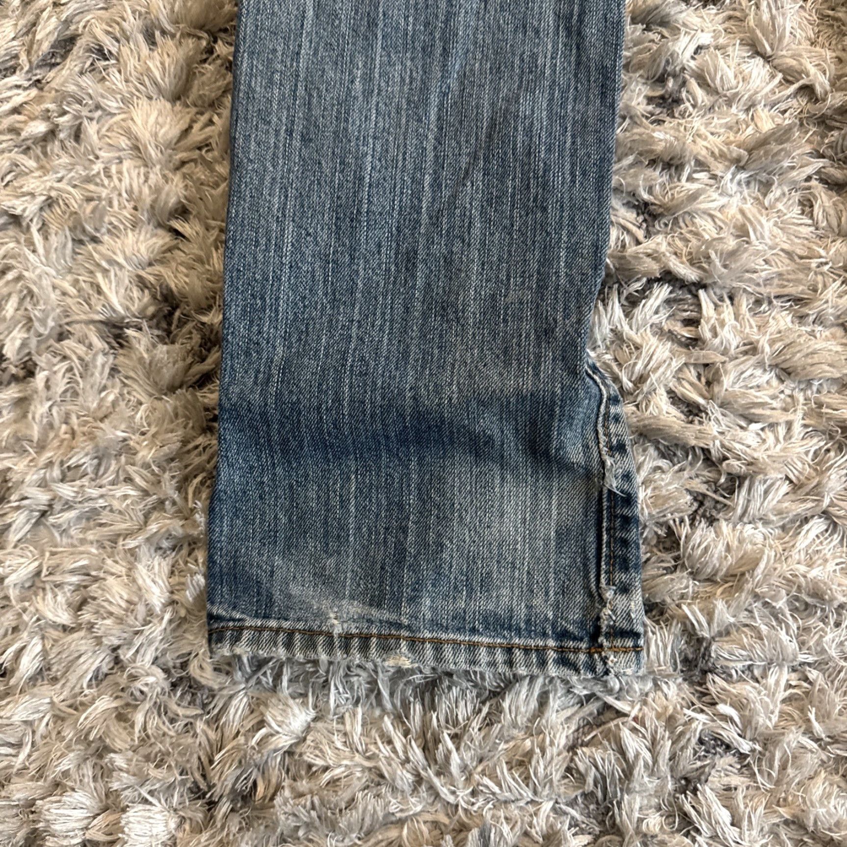 Gap VINTAGE Gap Jeans Straight Denim 32x29 Men Blue 00’s Y2K Thrashed Distressed HTF Mens Size US 32 / EU 48 - 3 Thumbnail