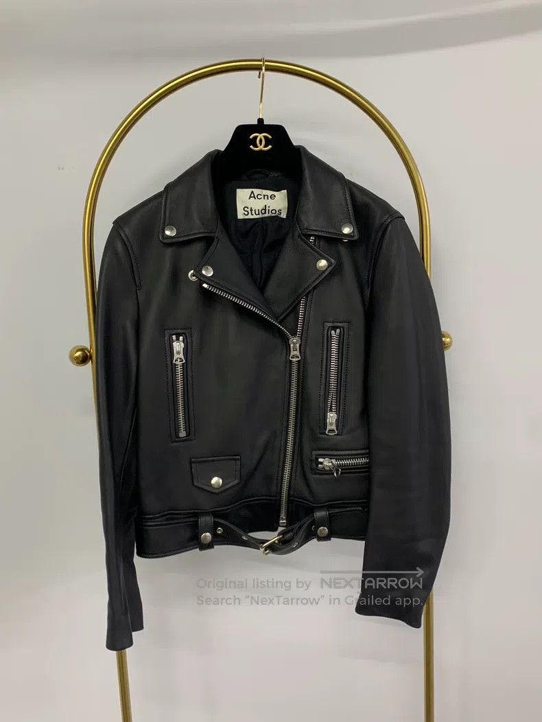 Acne Studios Acne Studios Classic black leather jacket Size XS / US 0-2 / IT 36-38 - 1 Thumbnail