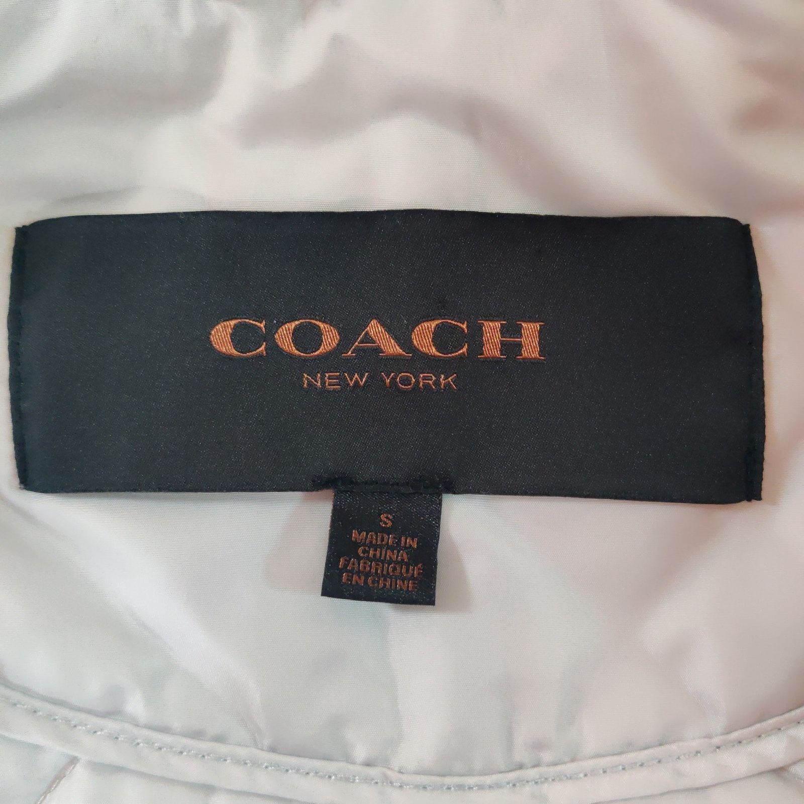 Coach Coach diamond quilted jacket F84993 oyster sz S Size S / US 4 / IT 40 - 9 Thumbnail