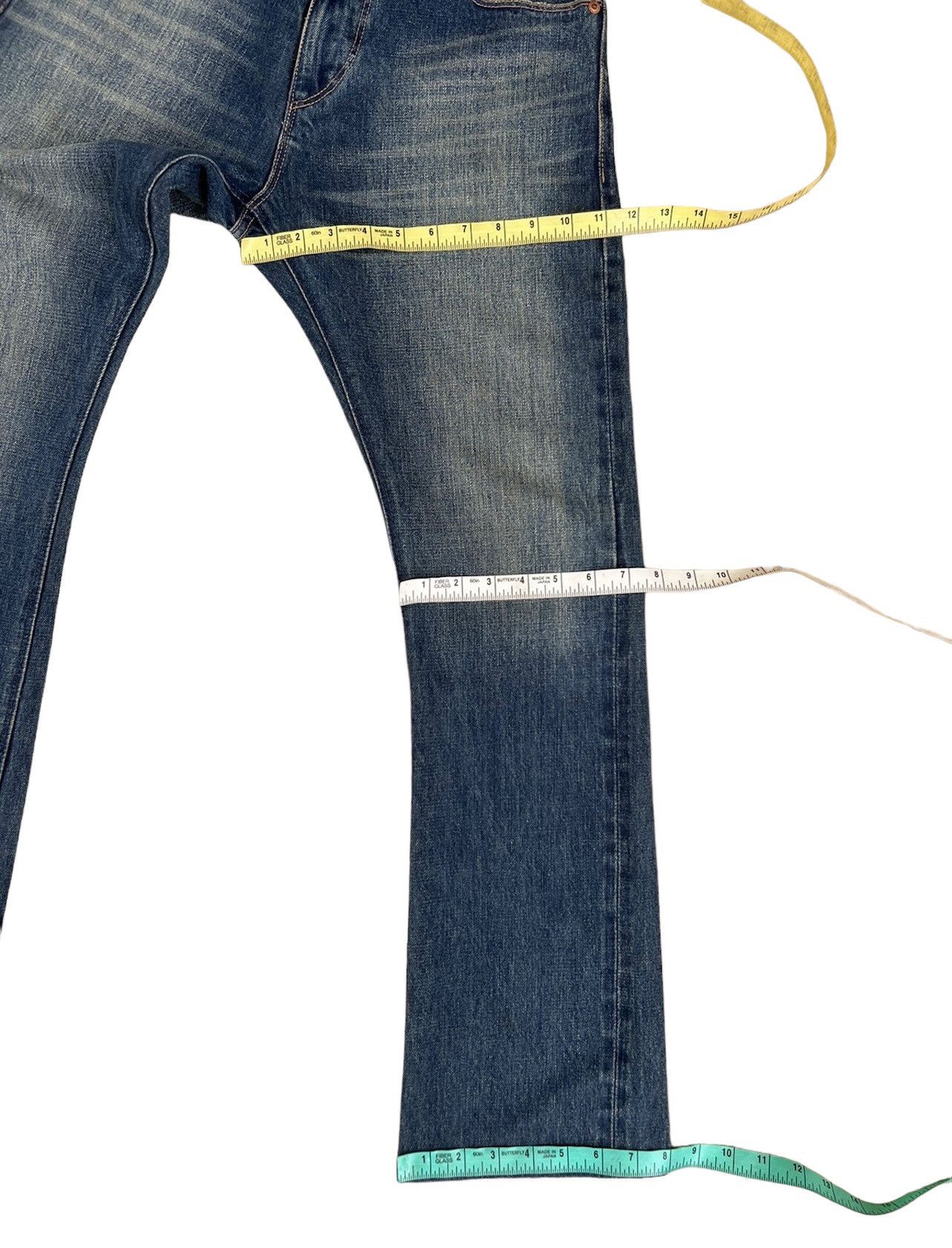 Vintage Dirty Mud Acoustic Japan Denim Selvedge Jeans Flare Size US 30 / EU 46 - 4 Thumbnail