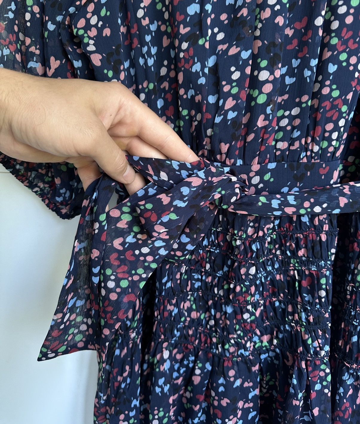 Ted Baker Ted Baker Mini Dress Womens Navy Casadee Smock Panel Wrap Size XS / US 0-2 / IT 36-38 - 15 Thumbnail