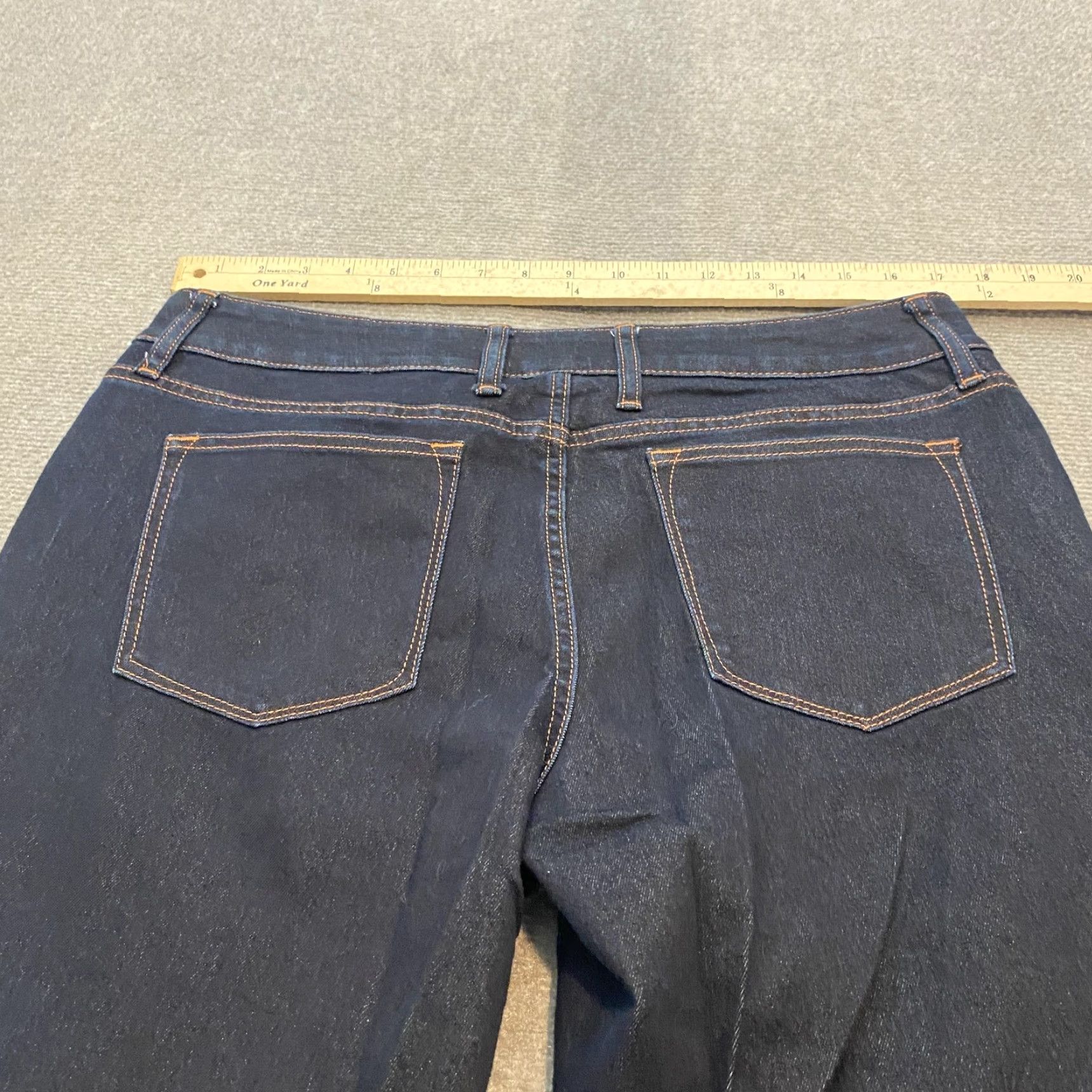 Banana Republic Banana Republic Jeans Womens 31 Dark Wash Wide-Leg Stretch Denim Pants Size 24" / US 00 / IT 34 - 6 Thumbnail