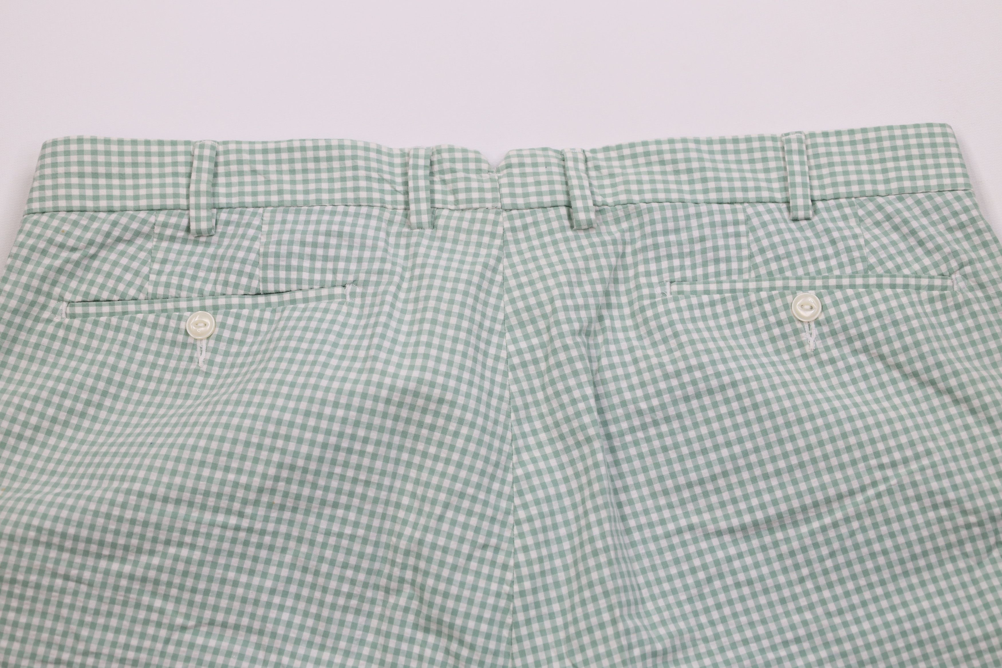 Ralph Lauren Vintage Ralph Lauren Chino Shorts Gingham Plaid Green Size US 35 - 13 Thumbnail