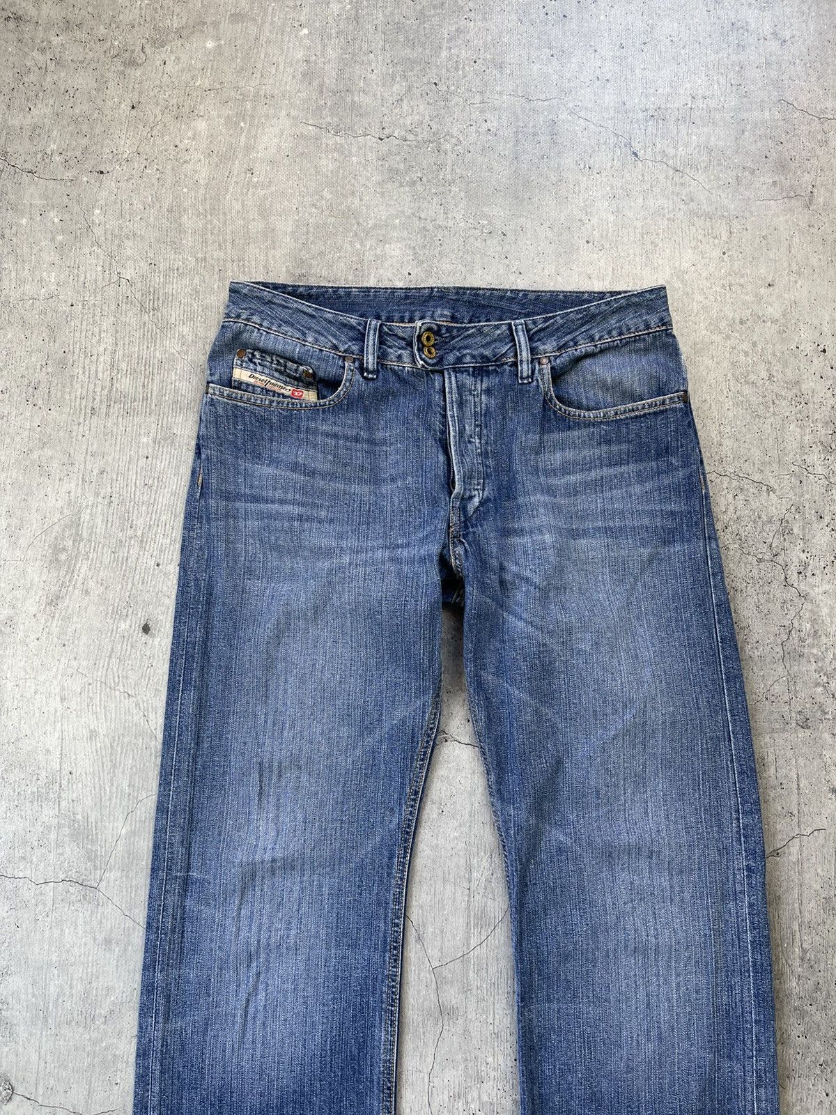 Diesel Vintage Diesel Jeans Distressed Faded Flared Wide Baggy Y2K Size US 33 - 7 Thumbnail