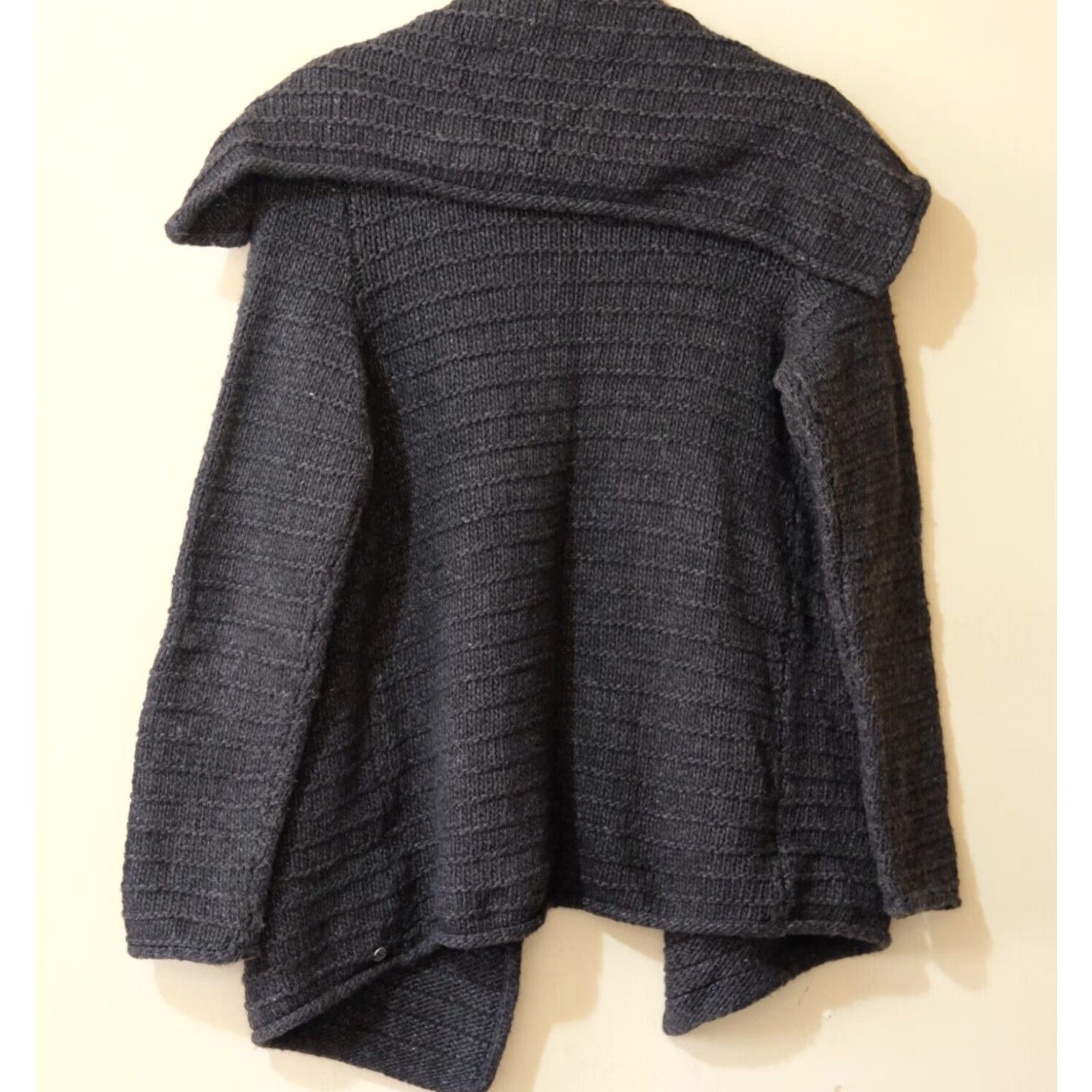 Eddie Bauer Eddie Bauer Sweater Women's M Off Black Cardigan Wool Blend Open Front Size M / US 6-8 / IT 42-44 - 5 Thumbnail