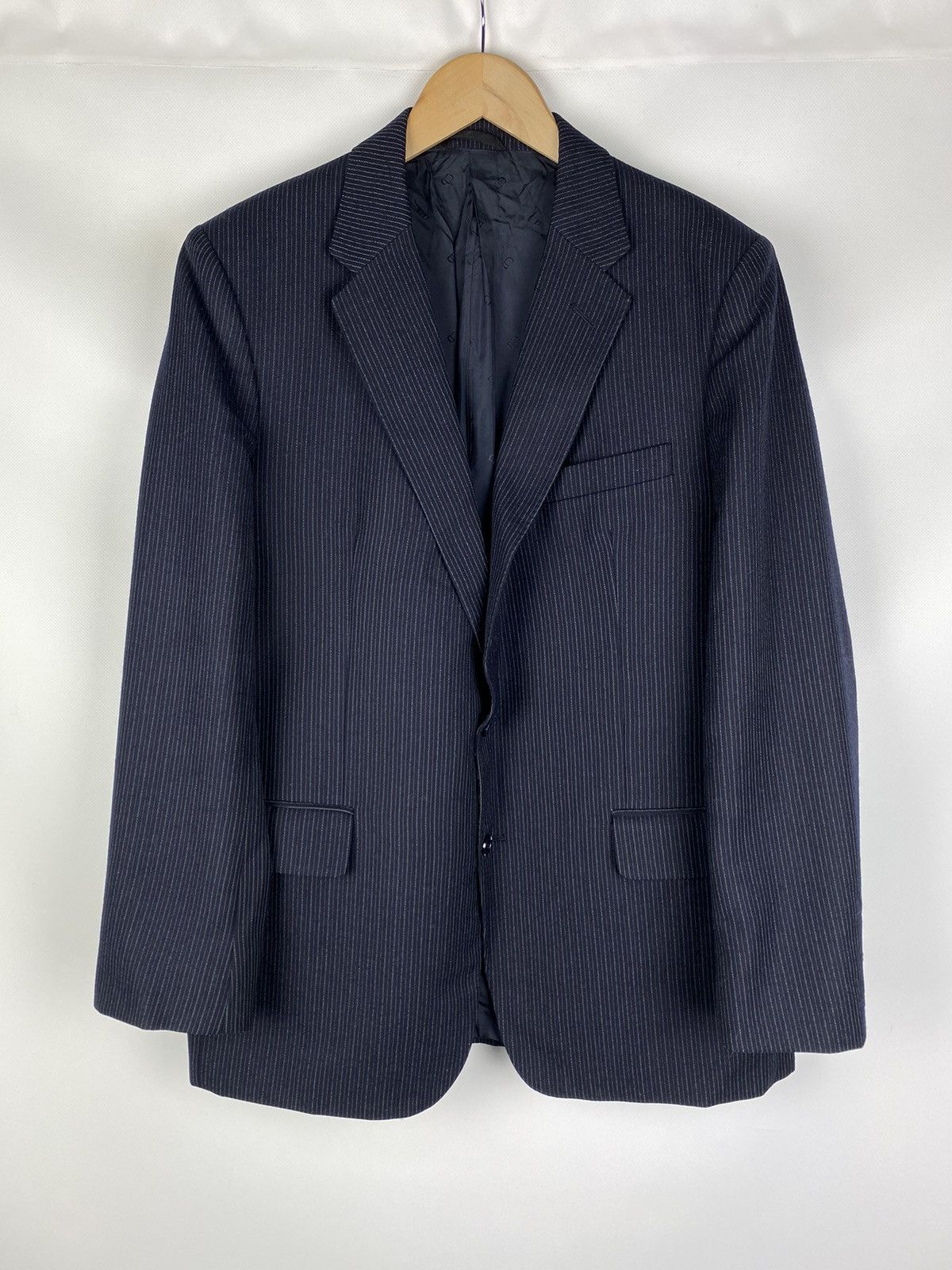 Christian Dior Monsieur × Dior × Vintage Christian Dior Monsieur vintage wool striped blazer jacket Size 44R - 1 Thumbnail