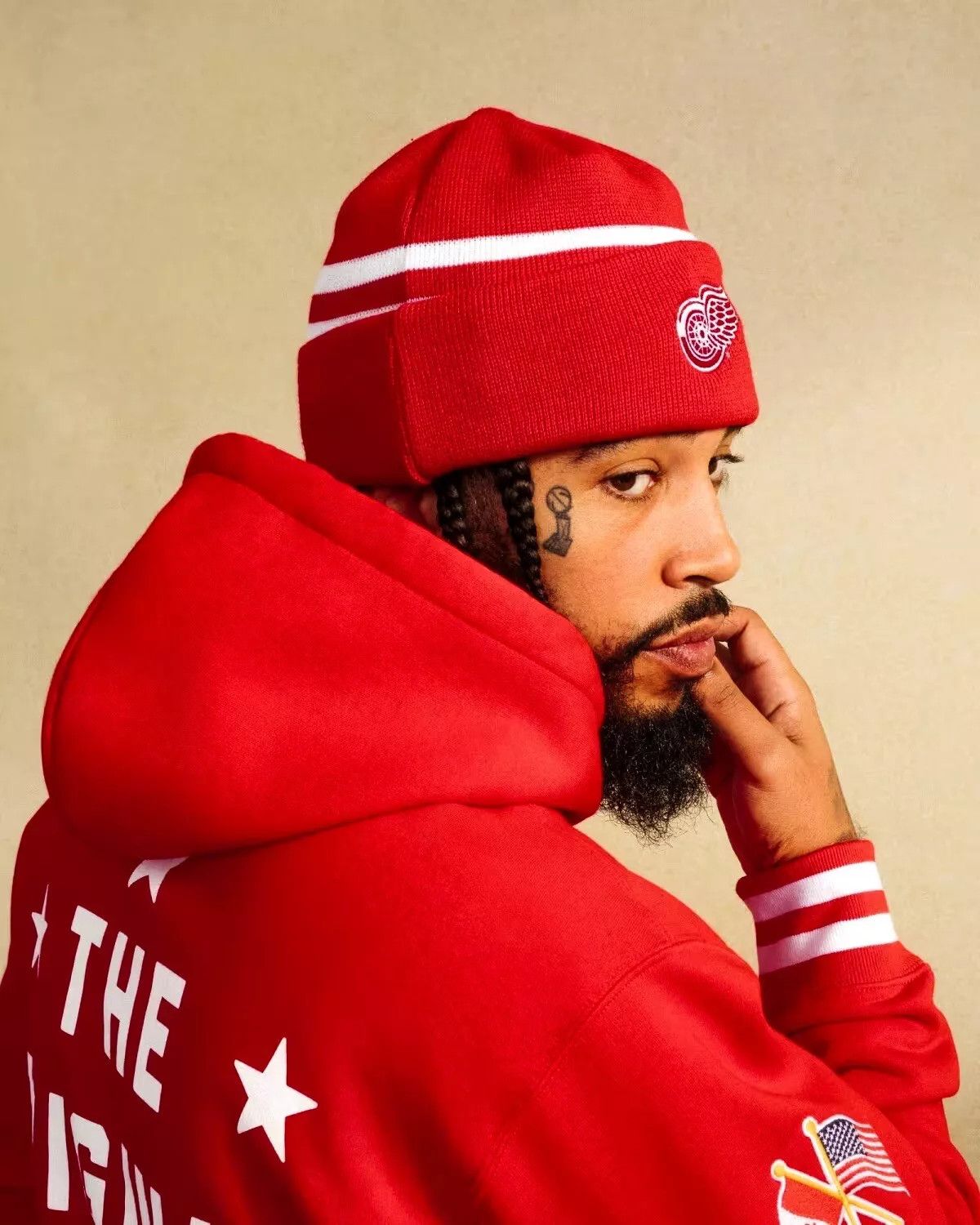 NHL × October's Very Own OVO x NHL DETROIT RED WINGS BEANIE Size ONE SIZE - 6 Thumbnail