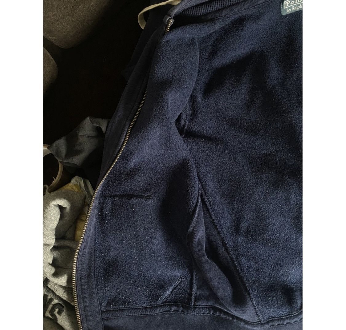 Polo Ralph Lauren × Ralph Lauren × Vintage Vintage navy Polo Ralph Lauren Zip Up Hoodie Size US L / EU 52-54 / 3 - 6 Thumbnail