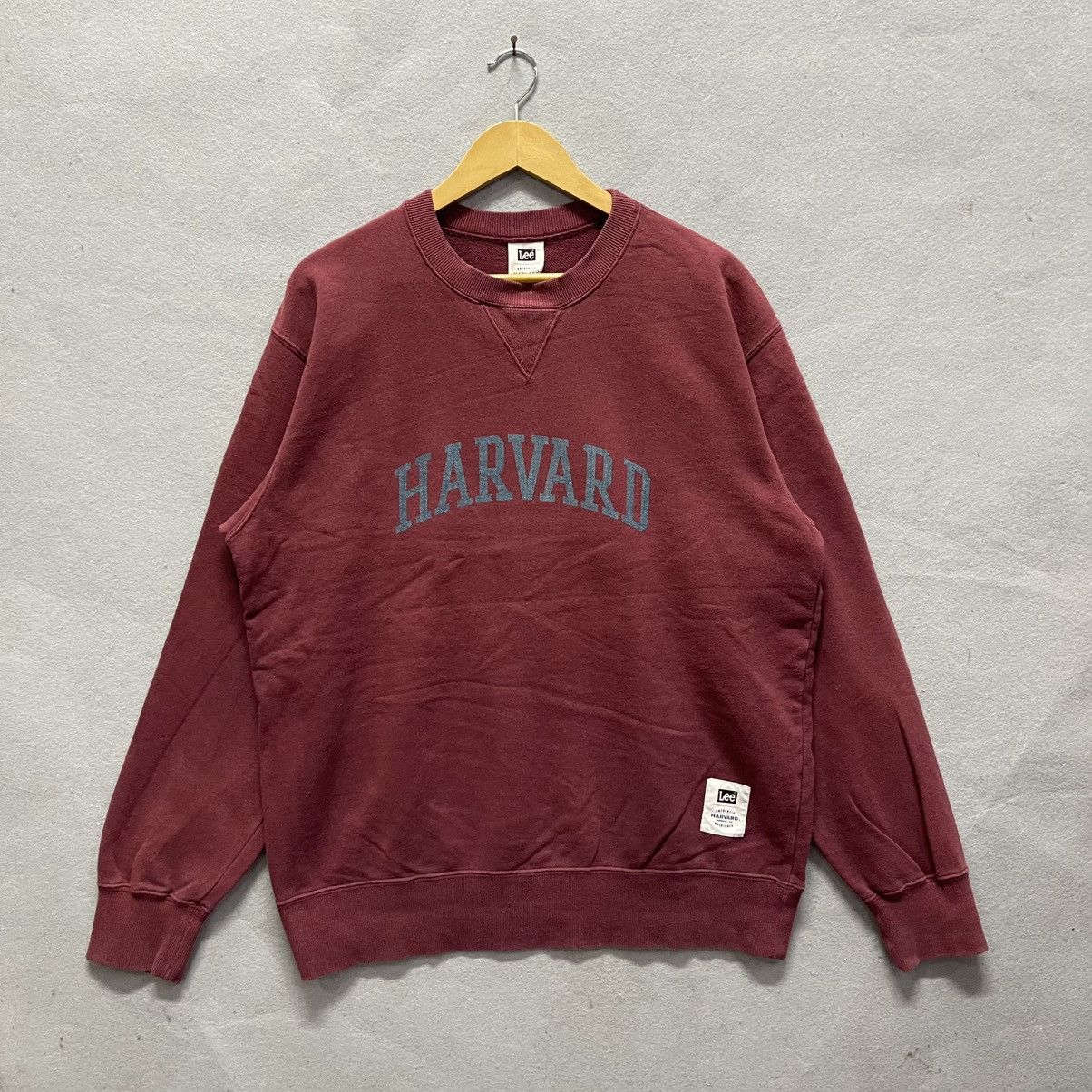 Lee 90s Lee Harvard Maroon Crewneck Sweatshirt Size US XL / EU 56 / 4 - 1 Thumbnail