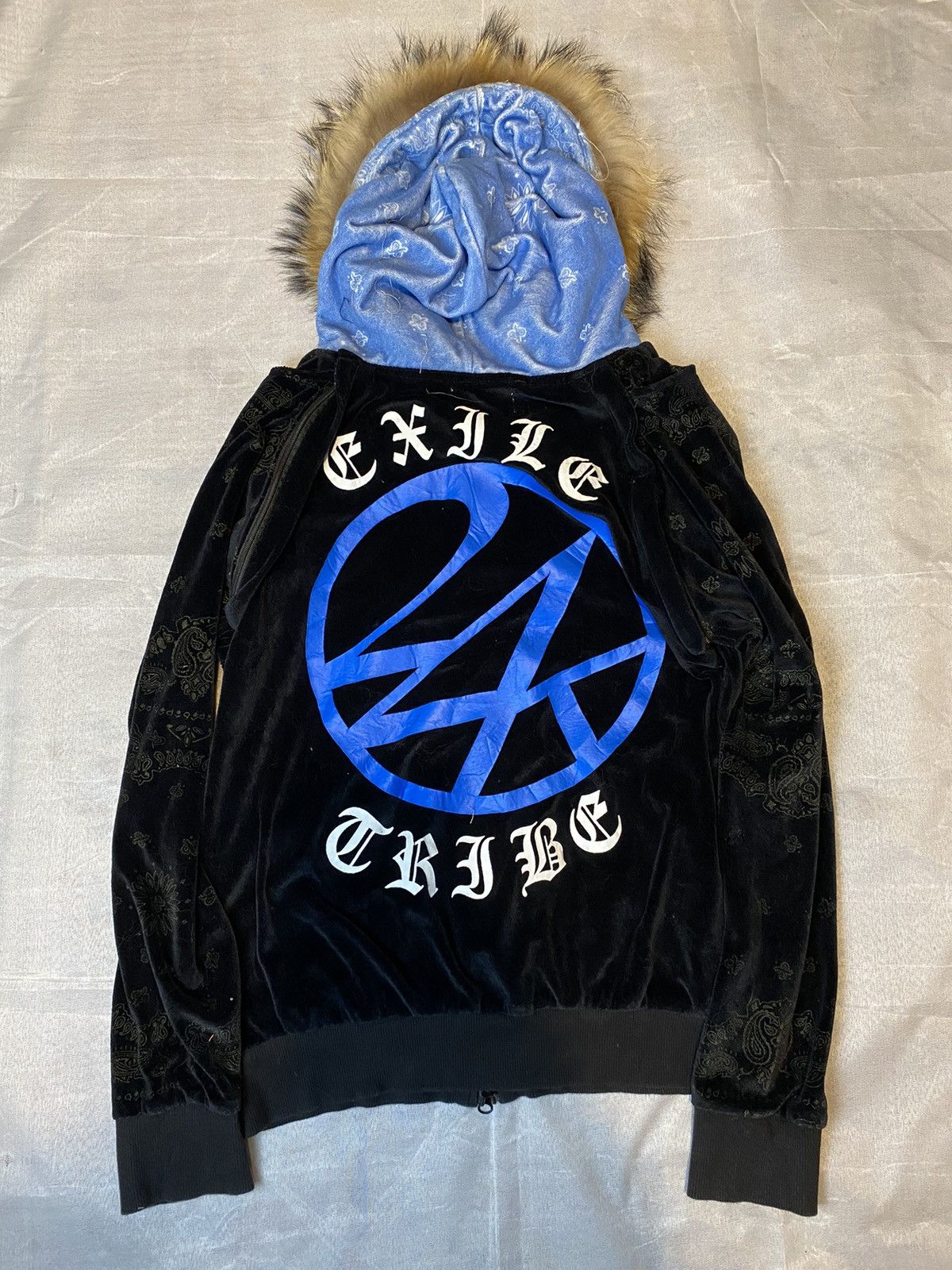 If Six Was Nine × Japanese Brand × Le Grande Bleu (L.G.B.) velvet fur hoodie 24karats japan Size US S / EU 44-46 / 1 - 1 Thumbnail