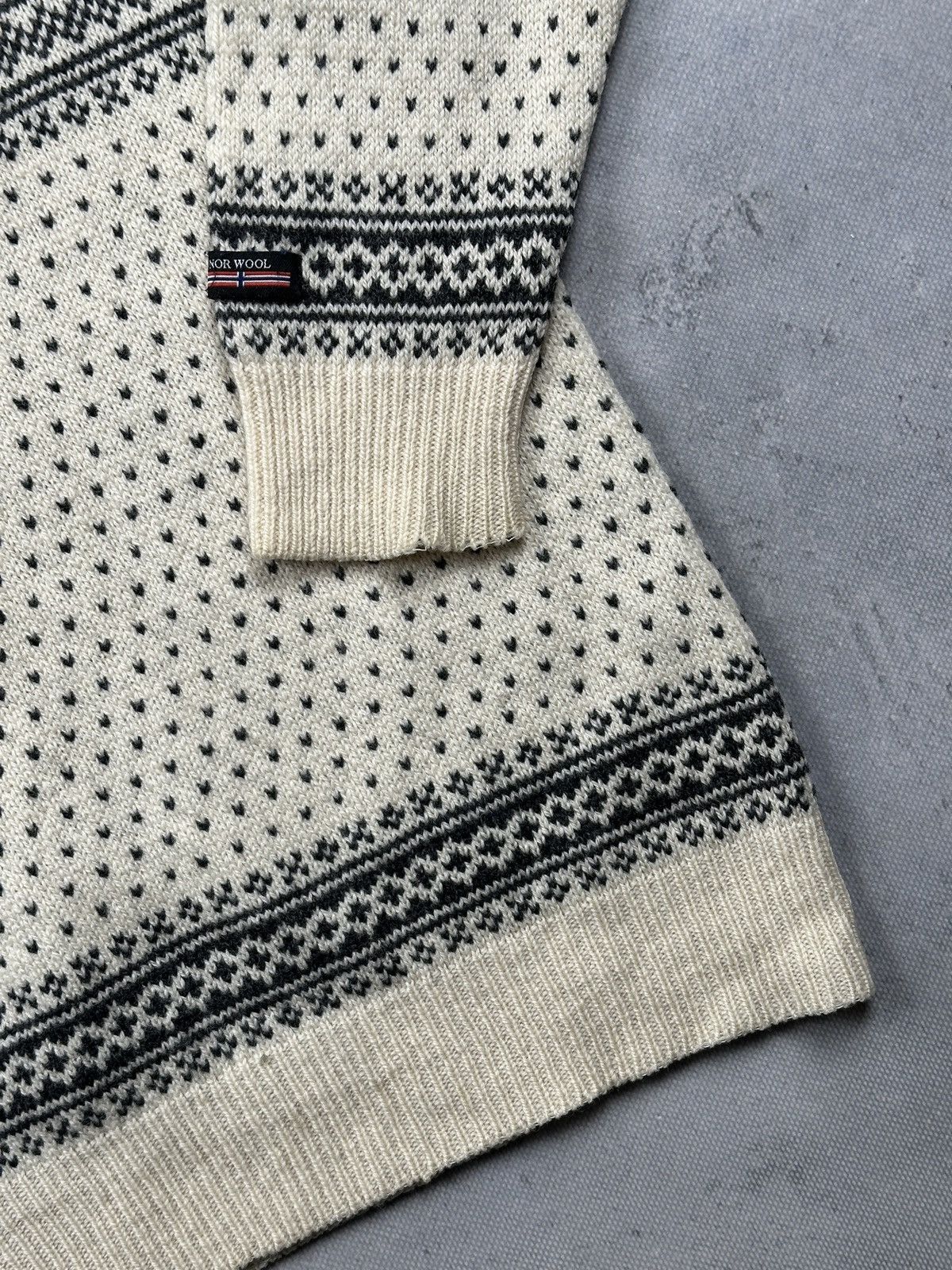 Norwool Norwool Norwegian Fair Isle Wool Half Zip Sweater Size US M / EU 48-50 / 2 - 12 Thumbnail